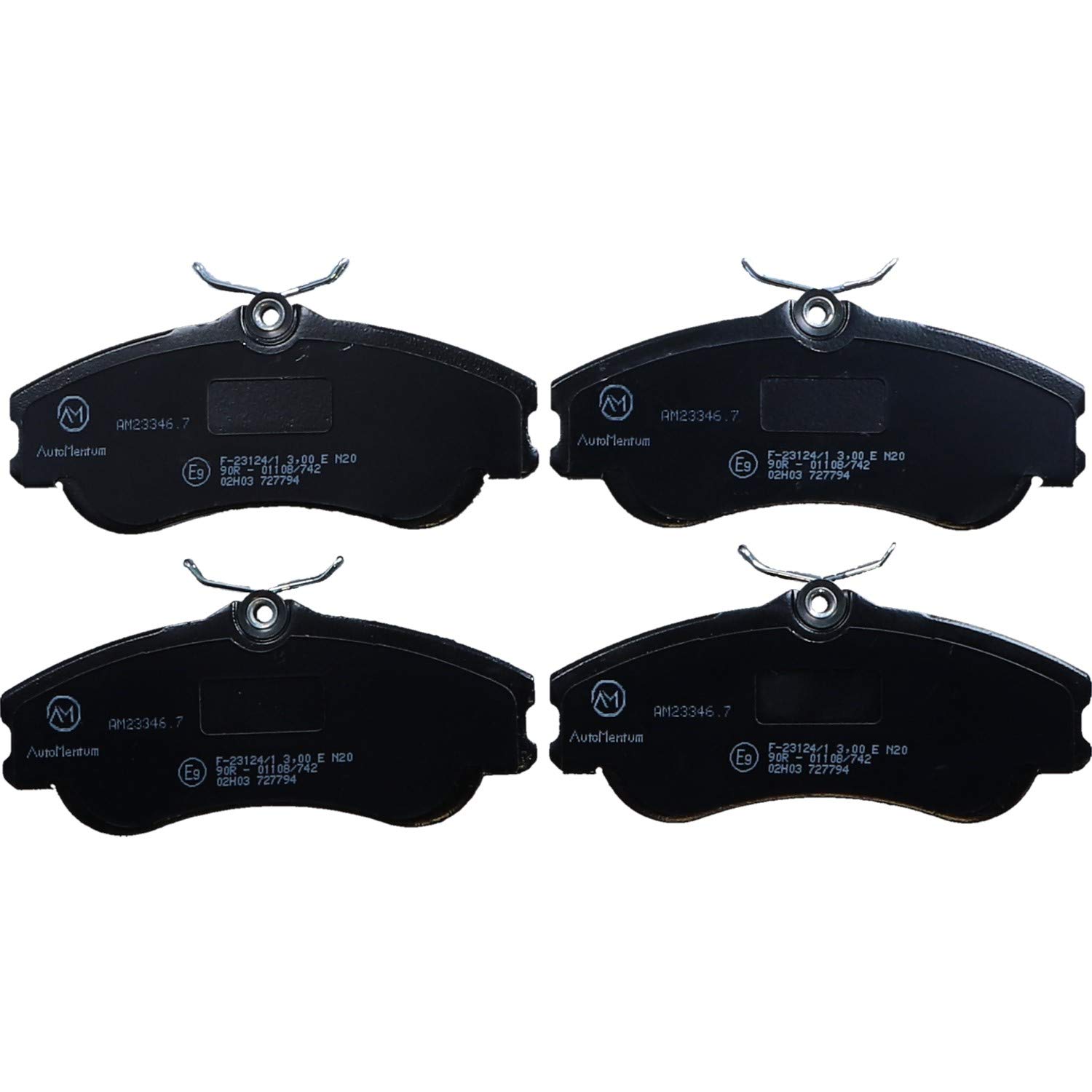 AutoMentum AM23346.7 Bremsbelagsatz 4-teilig für PEUGEOT 206 SCHRÄGHECK (2A/C) 1998-2012 Vorderachse und andere Fahrzeuge AutoMentum AM23346.7 Bremsbelagsatz 4-teilig für PEUGEOT 206 SCHRÄGHECK (2A/C) 1998-2012 Vorderachse und andere Fahrzeuge von AutoMentum