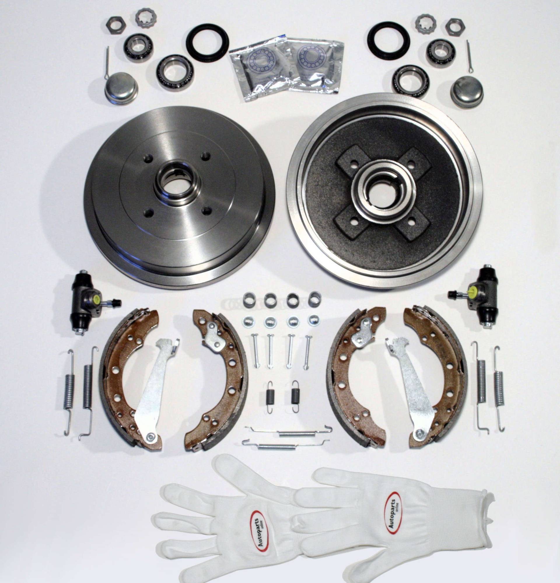 Autoparts-Online Set 60001219 Bremstrommeln/Bremsen Set + Zubehör hinten Autoparts-Online Set 60001219 Bremstrommeln/Bremsen Set + Zubehör hinten von Autoparts-Online