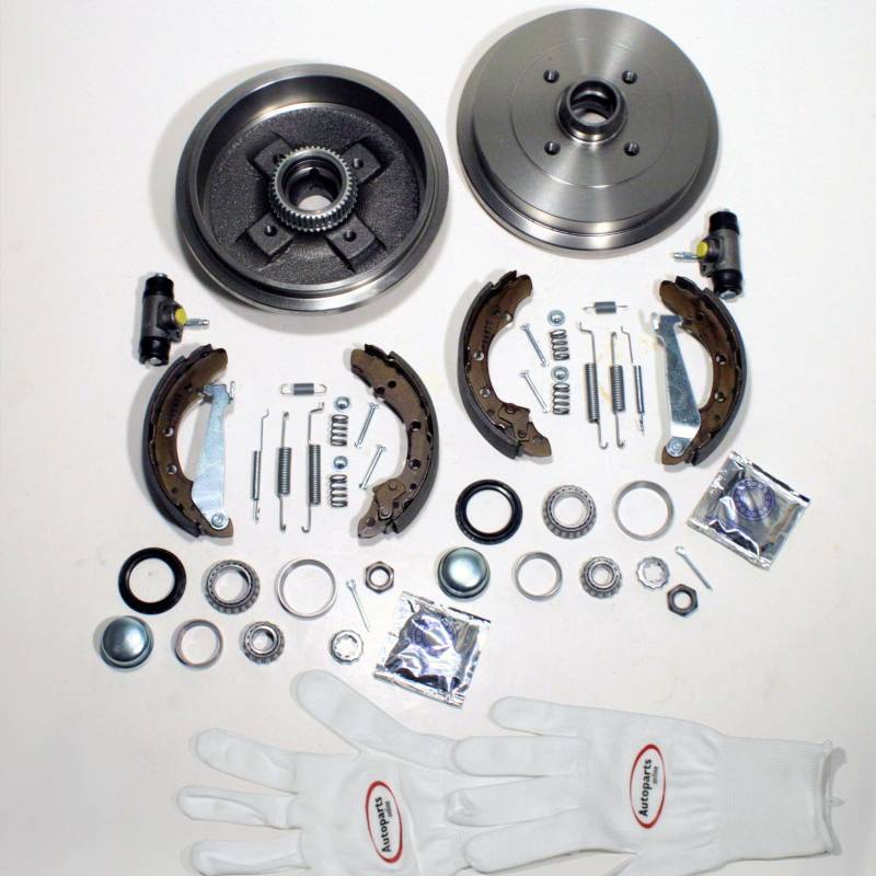 Autoparts-Online Set 60001417 Bremstrommel/Bremsen Kit hinten von Autoparts-Online