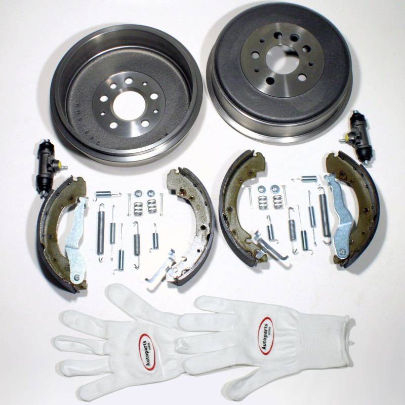 Autoparts-Online Set 60001430 Bremstrommel/Bremsen Set hinten von Autoparts-Online