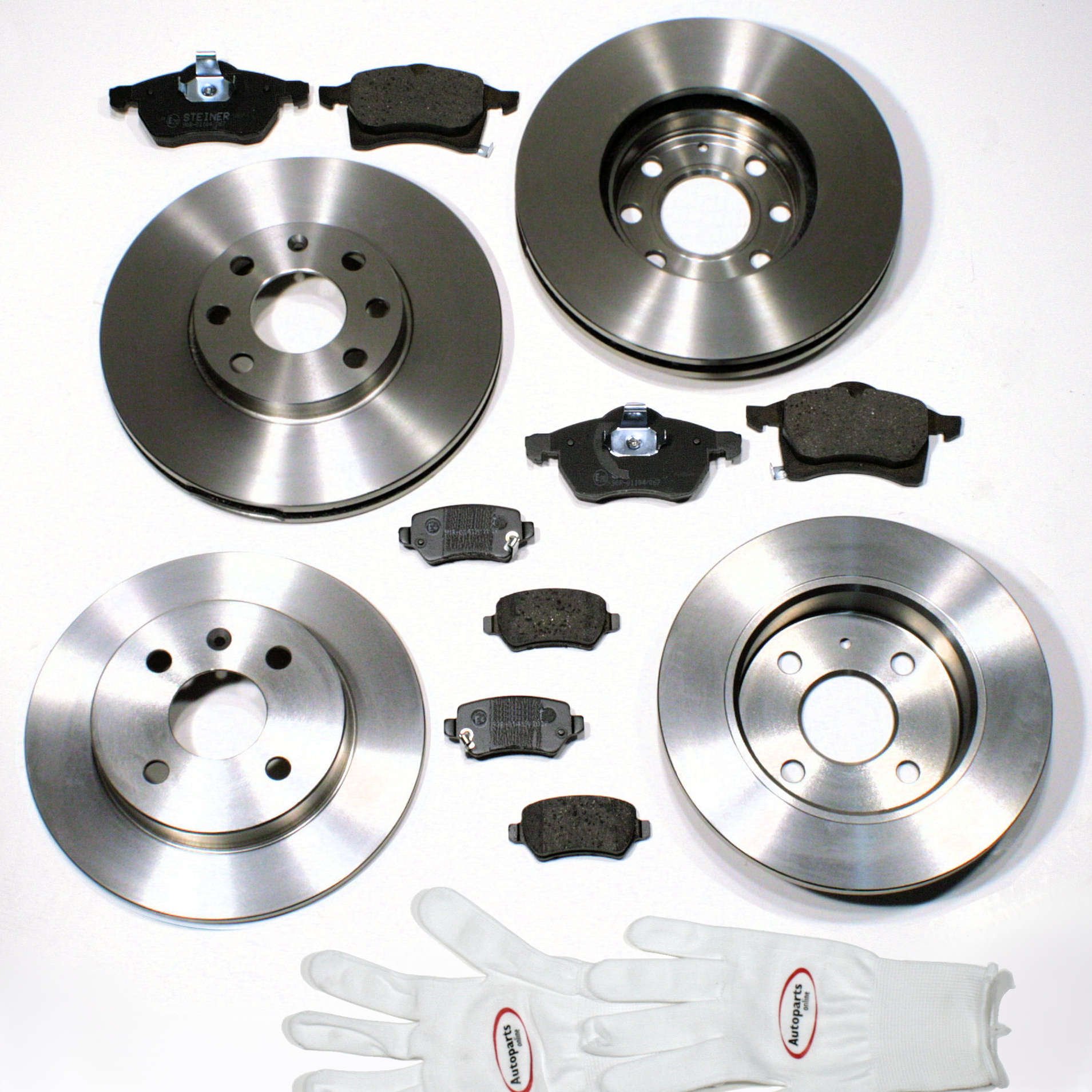 Autoparts-Online Set 60002336 Bremsscheiben 4-Loch/Bremsen + Bremsbeläge für vorne + hinten Autoparts-Online Set 60002336 Bremsscheiben 4-Loch/Bremsen + Bremsbeläge für vorne + hinten von Autoparts-Online