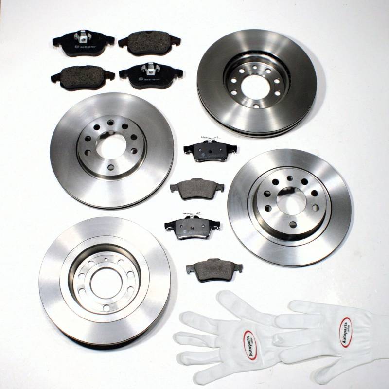 Autoparts-Online Set 60002452 Bremsscheiben/Bremsen + Bremsbeläge für vorne + hinten von Autoparts-Online