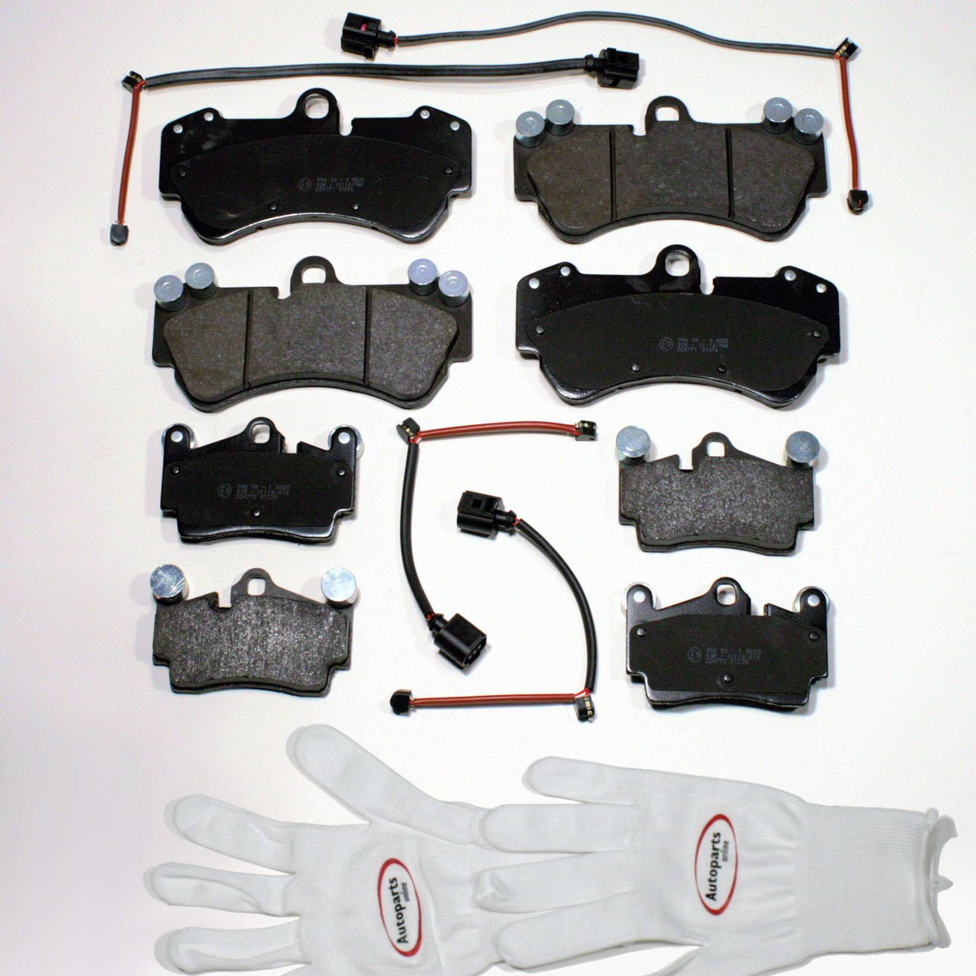 Autoparts-Online Set 60002642 Bremsbeläge vorne + hinten + Sensoren von Autoparts-Online