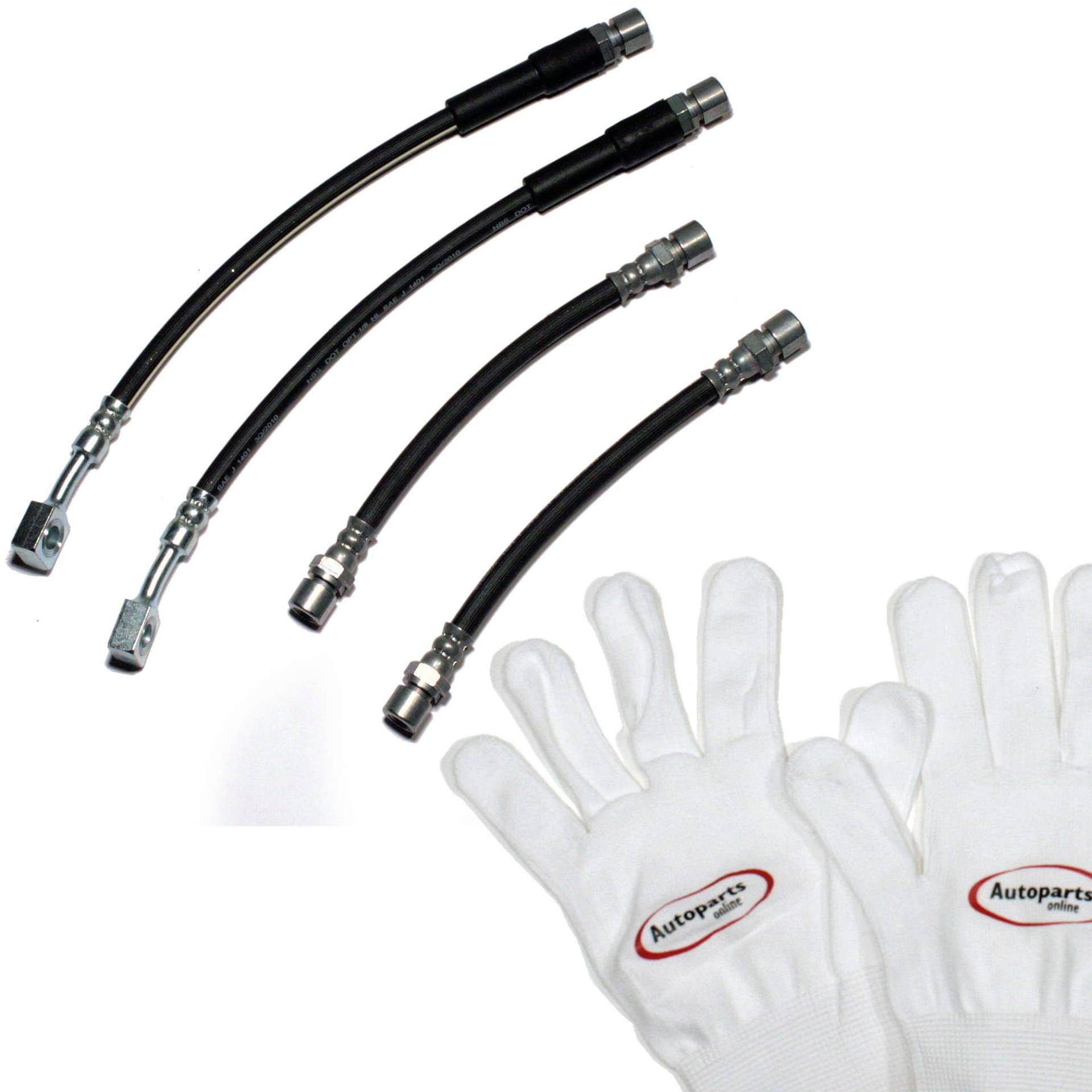 Autoparts-Online Set 60002781 4 x Bremsschläuche vorne + hinten Autoparts-Online Set 60002781 4 x Bremsschläuche vorne + hinten von Autoparts-Online
