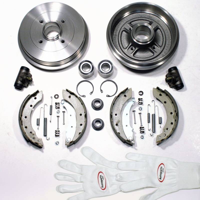 Autoparts-Online Set 60003465 Bremstrommel/Bremsen Kit hinten von Autoparts-Online