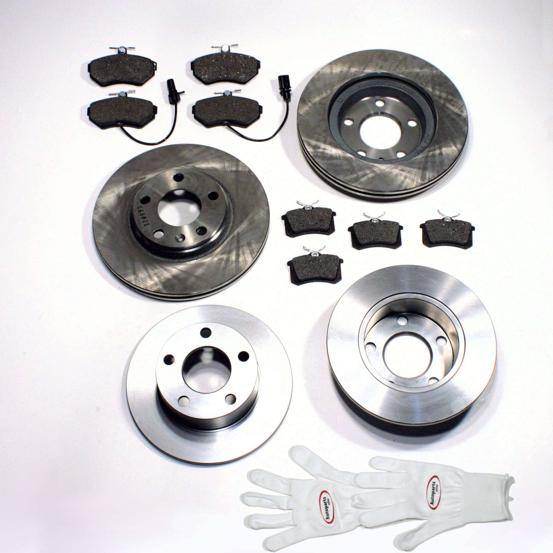 Autoparts-Online Set 60003497 Bremsscheiben 1LZ 1ZJ / Bremsen + Bremsbeläge für vorne + hinten von Autoparts-Online