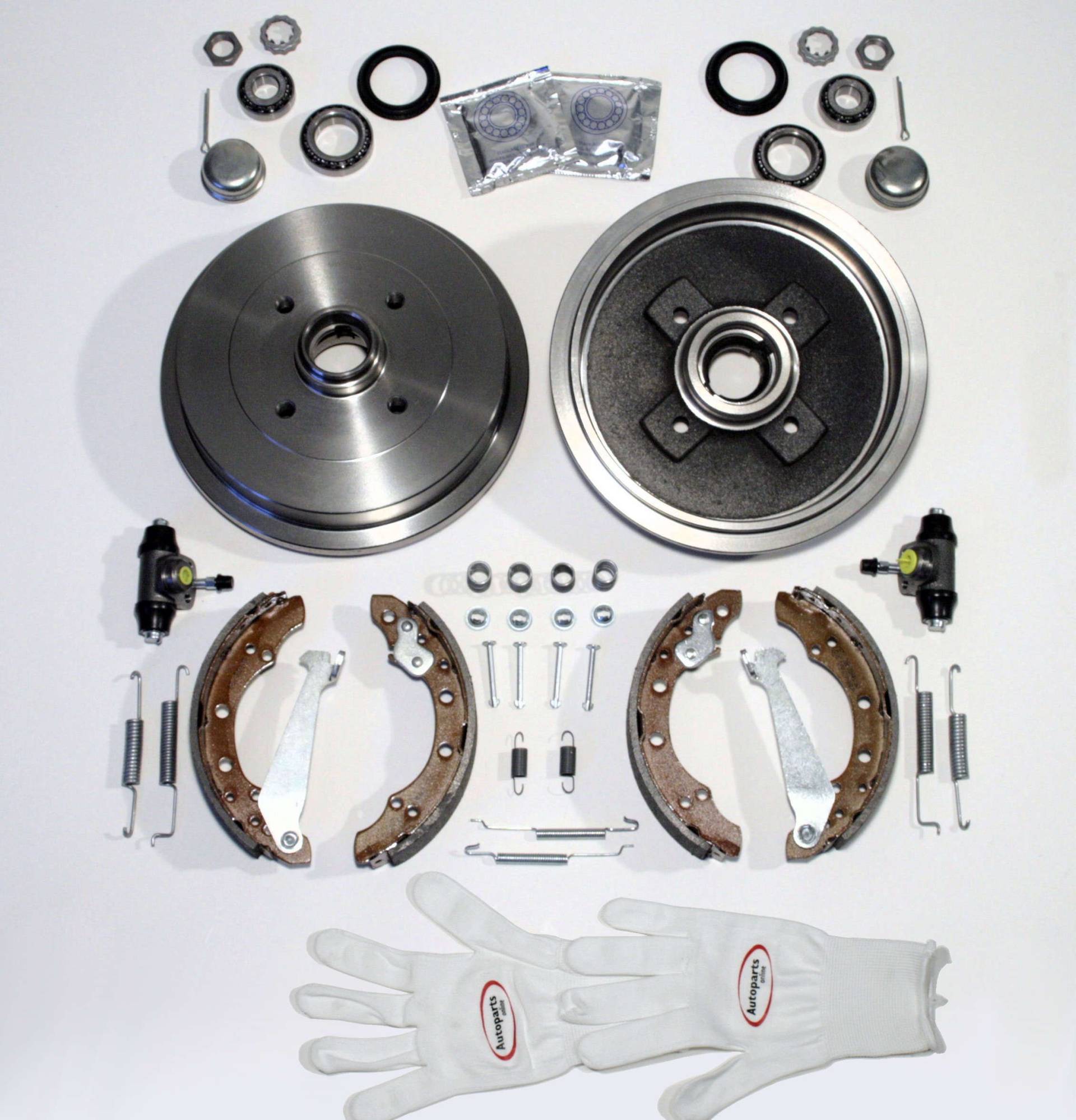 Autoparts-Online Set 60003603 Bremstrommel Bremsen Set hinten von Autoparts-Online