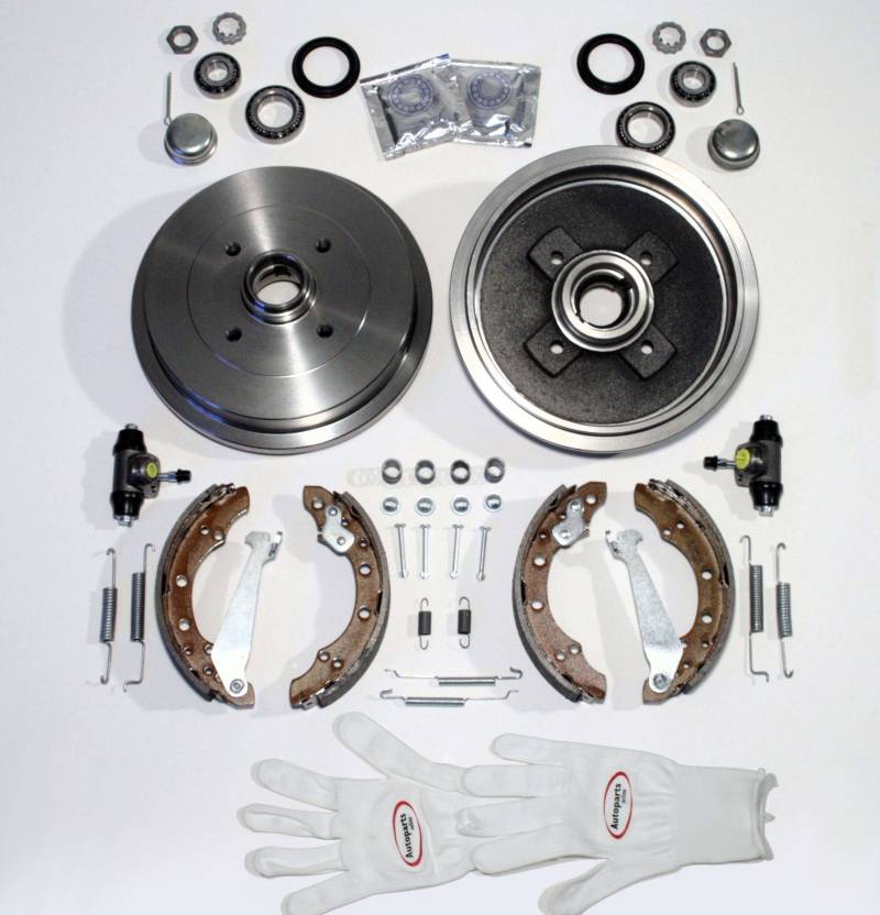 Autoparts-Online Set 60003603 Bremstrommel Bremsen Set hinten von Autoparts-Online