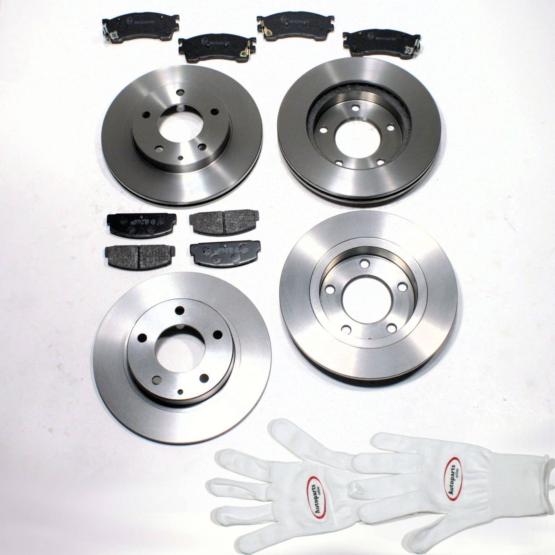 Autoparts-Online Set 60003656 Bremsscheiben/Bremsen + Beläge vorne + hinten Autoparts-Online Set 60003656 Bremsscheiben/Bremsen + Beläge vorne + hinten von Autoparts-Online