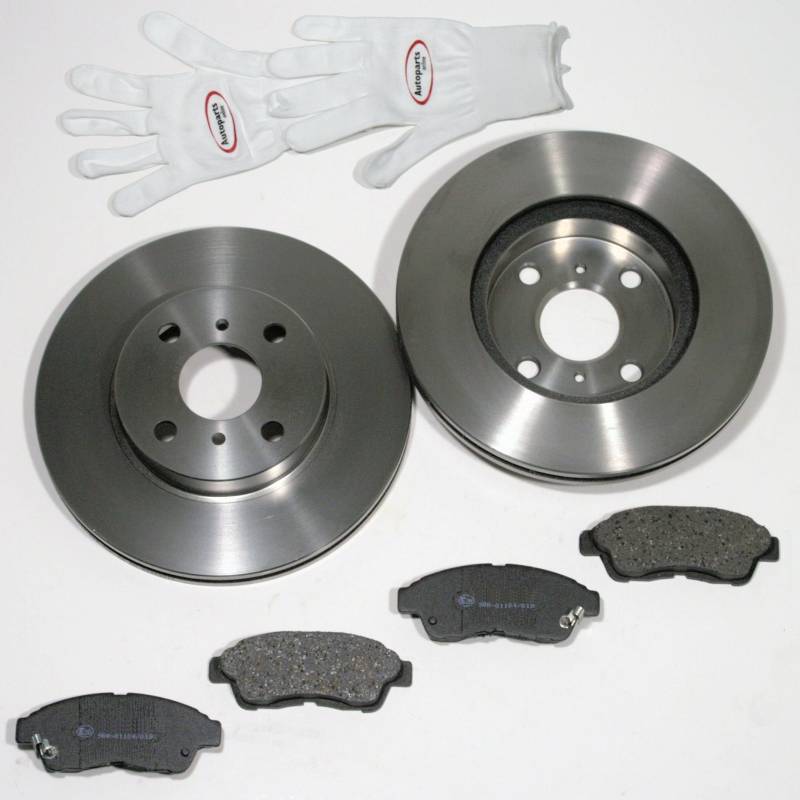 Autoparts-Online Set 60003857 Bremsscheiben 258 mm Bremsen + Bremsbeläge für vorne/die Vorderachse von Autoparts-Online