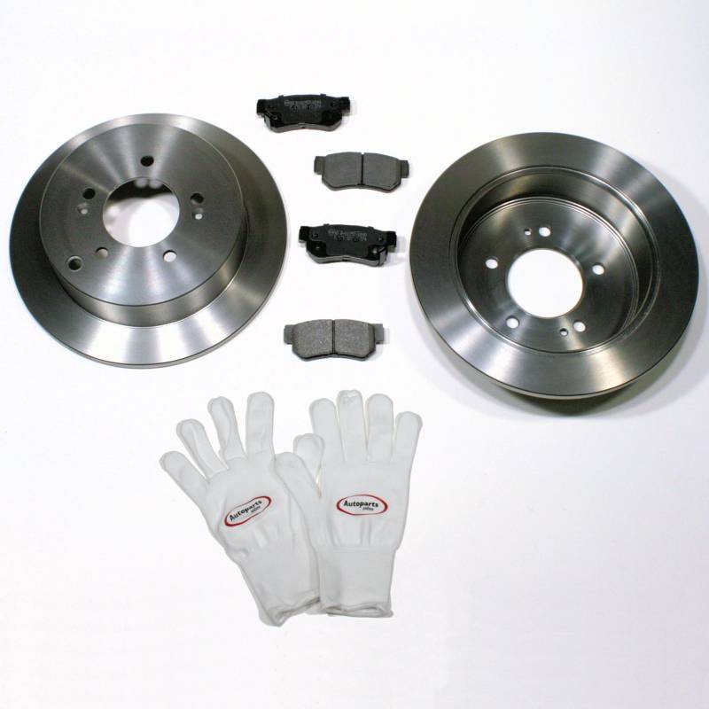 Autoparts-Online Set 60004736 Bremsscheiben/Bremsen + Bremsbeläge für hinten/für die Hinterachse von Autoparts-Online