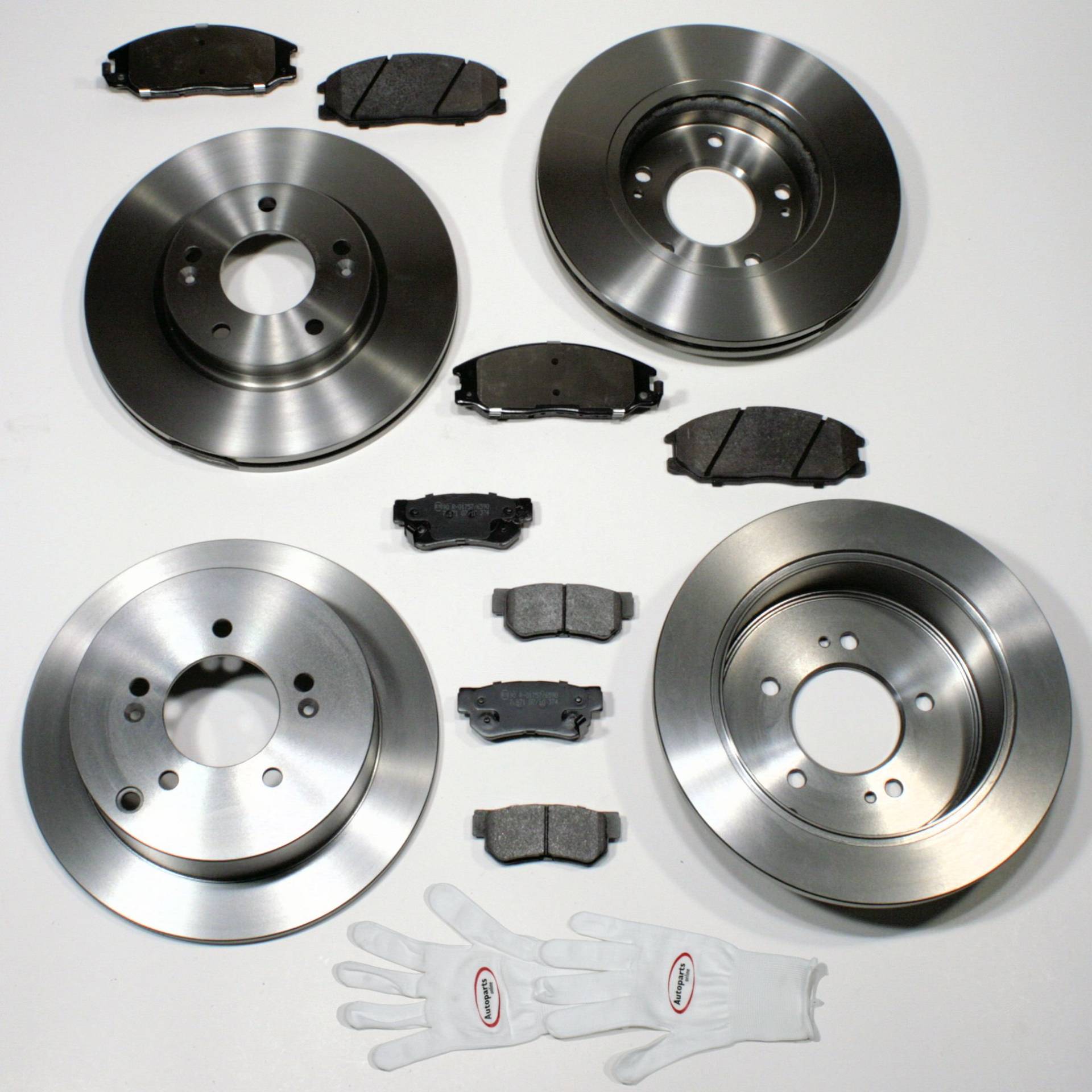 Autoparts-Online Set 60006256 Bremsscheiben + Bremsbeläge vorne + hinten Autoparts-Online Set 60006256 Bremsscheiben + Bremsbeläge vorne + hinten von Autoparts-Online