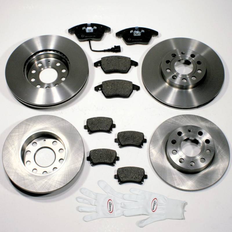 Autoparts-Online Set 60006882 Bremsscheiben 1LJ 1KU / Bremsen + Bremsbeläge für vorne + für hinten von Autoparts-Online