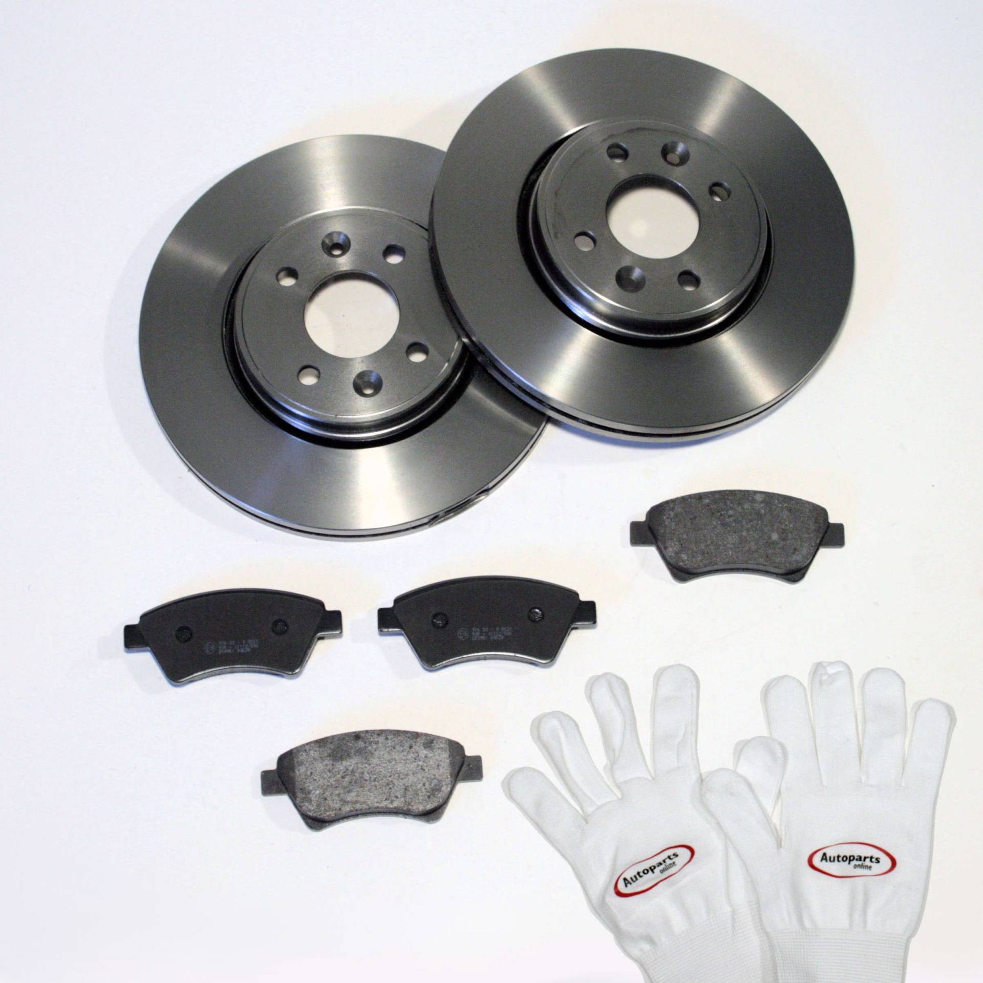 Autoparts-Online Set 60008286 Bremsscheiben Ø 258 mm/Bremsen + Bremsbeläge (Bremssystem Lucas) vorne von Autoparts-Online