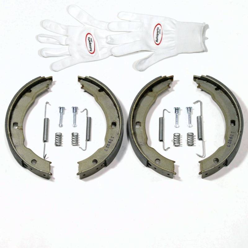 Autoparts-Online Set 60009043 Handbremsbacken/Feststellbremse/Handbremse + Zubehör hinten von Autoparts-Online