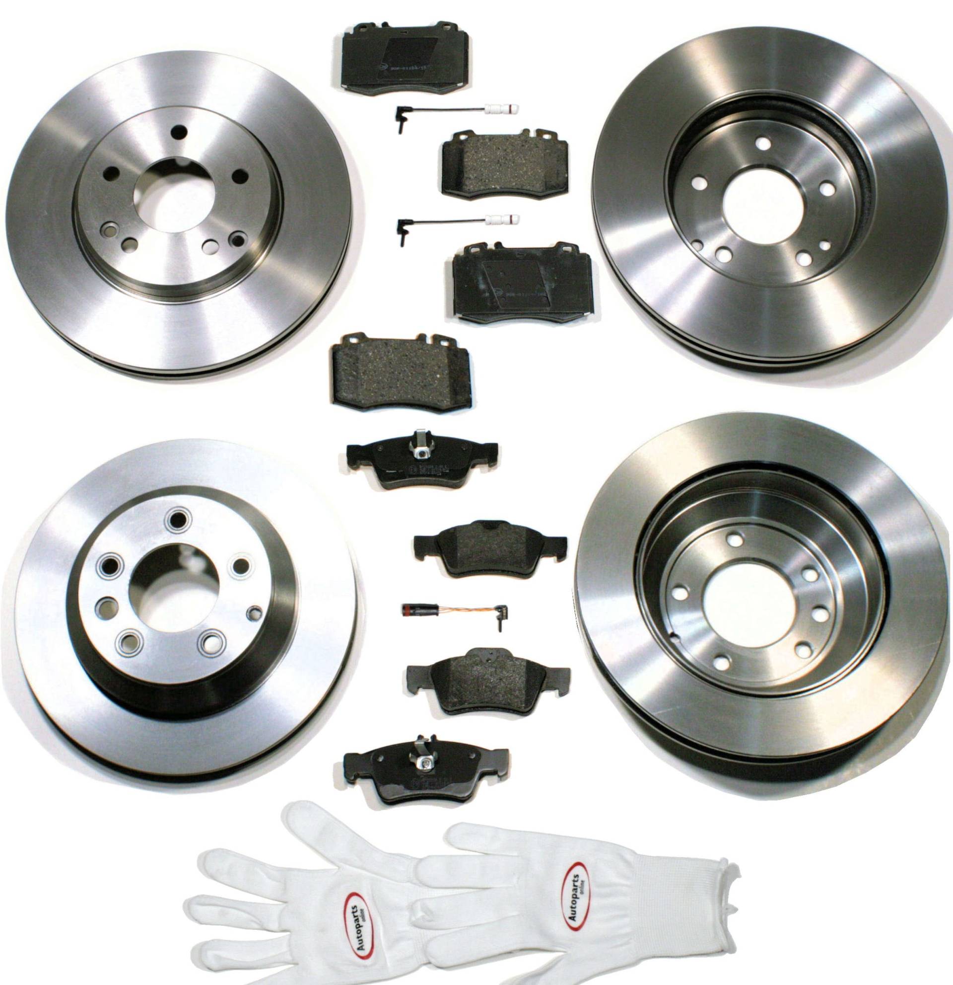 Autoparts-Online Set 60011841 Bremsscheiben belüftet/Bremsen + Bremsbeläge + Warnsenoren für vorne + hinten Autoparts-Online Set 60011841 Bremsscheiben belüftet/Bremsen + Bremsbeläge + Warnsenoren für vorne + hinten von Autoparts-Online
