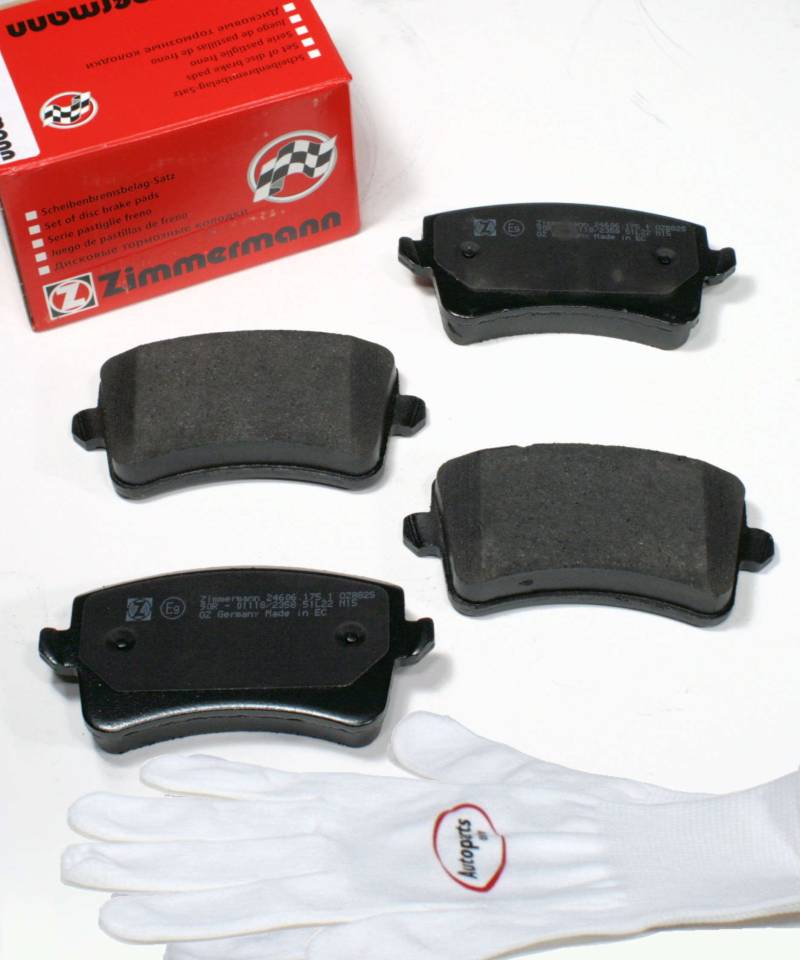 Autoparts-Online Set 60012125 Zimmermann Bremsbeläge 1KE / Bremsklötze/Bremsen für hinten/die Hinterachse von Autoparts-Online