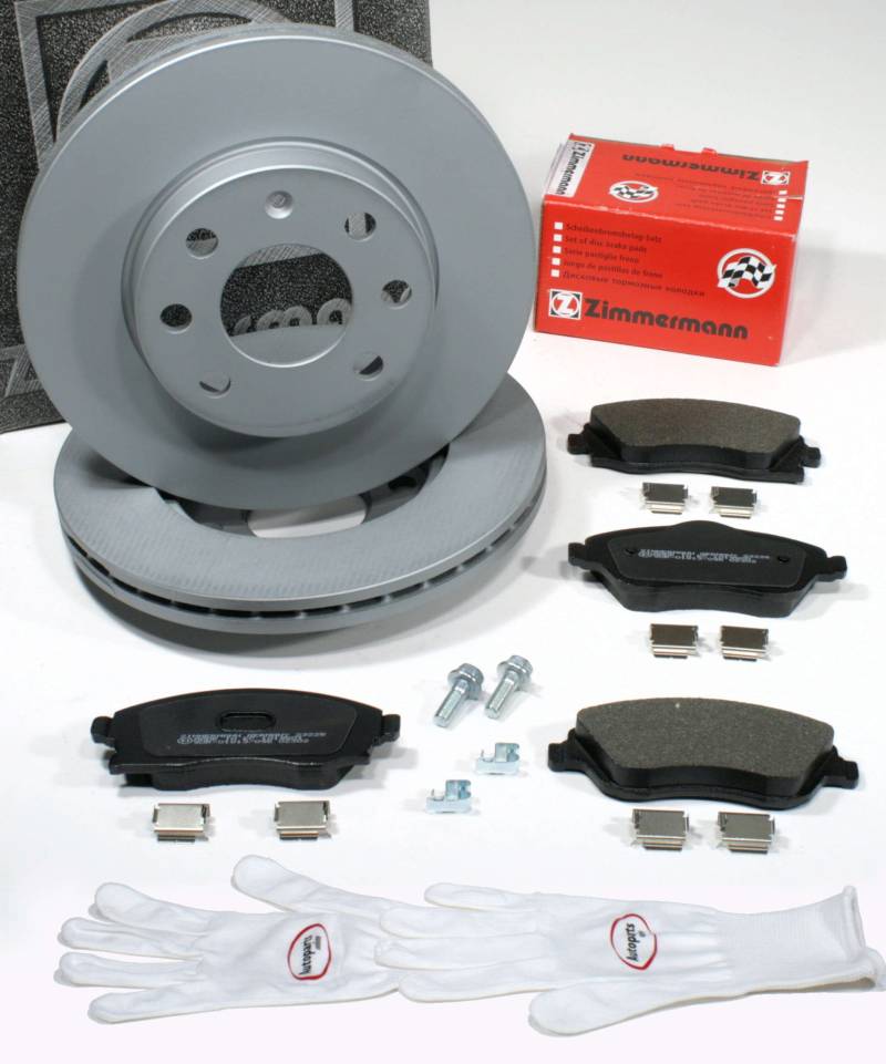 Autoparts-Online Set 60012704 Zimmermann Bremsscheiben 240 mm Coat Z/Bremsen + Bremsbeläge für vorne/die Vorderachse von Autoparts-Online
