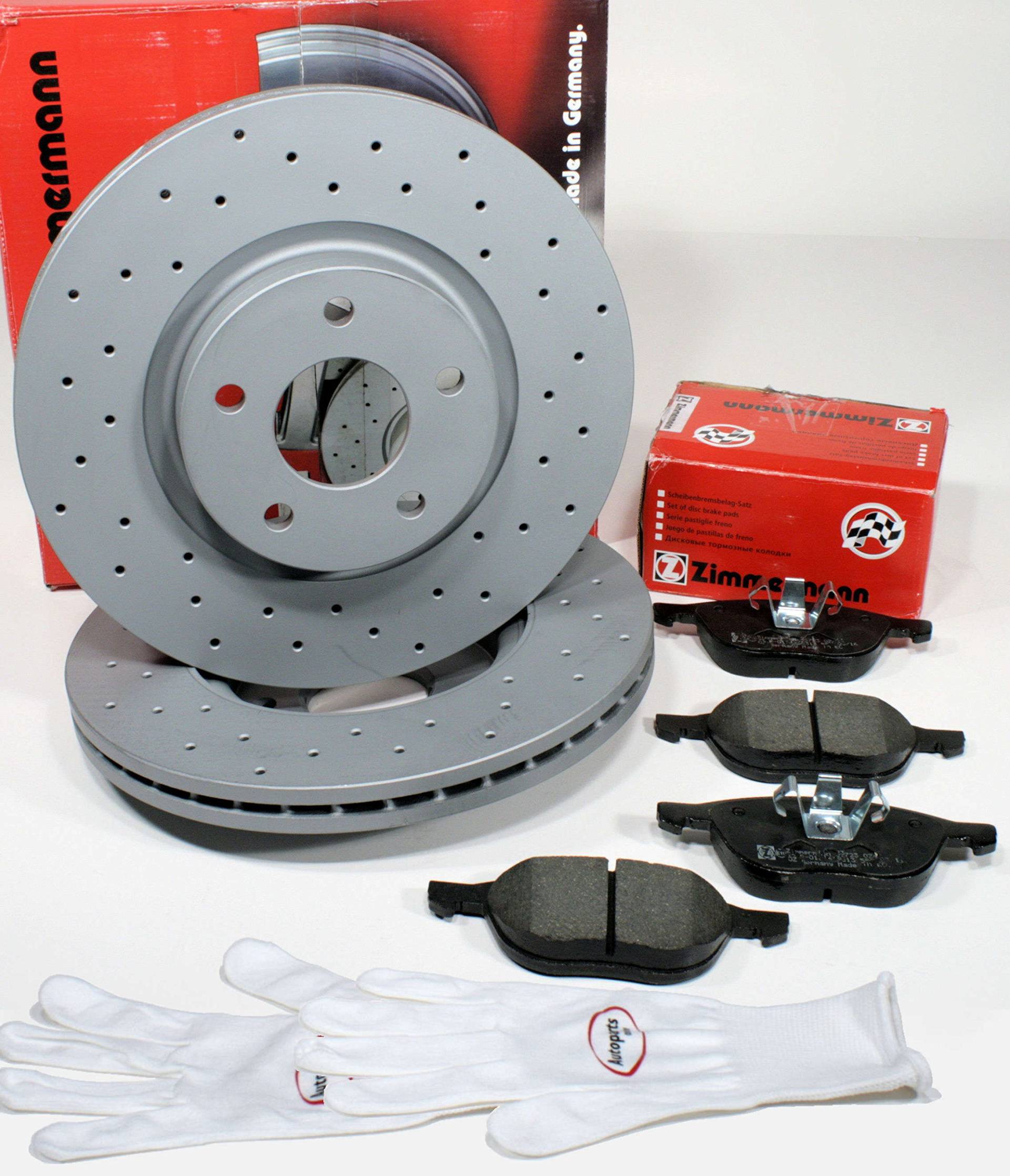 Autoparts-Online Set 60012760 Zimmermann Sport Bremsscheiben 300 mm gelocht Coat Z Bremsen + Bremsbeläge für vorne/die Vorderachse Autoparts-Online Set 60012760 Zimmermann Sport Bremsscheiben 300 mm gelocht Coat Z Bremsen + Bremsbeläge für vorne/die Vorderachse von Autoparts-Online