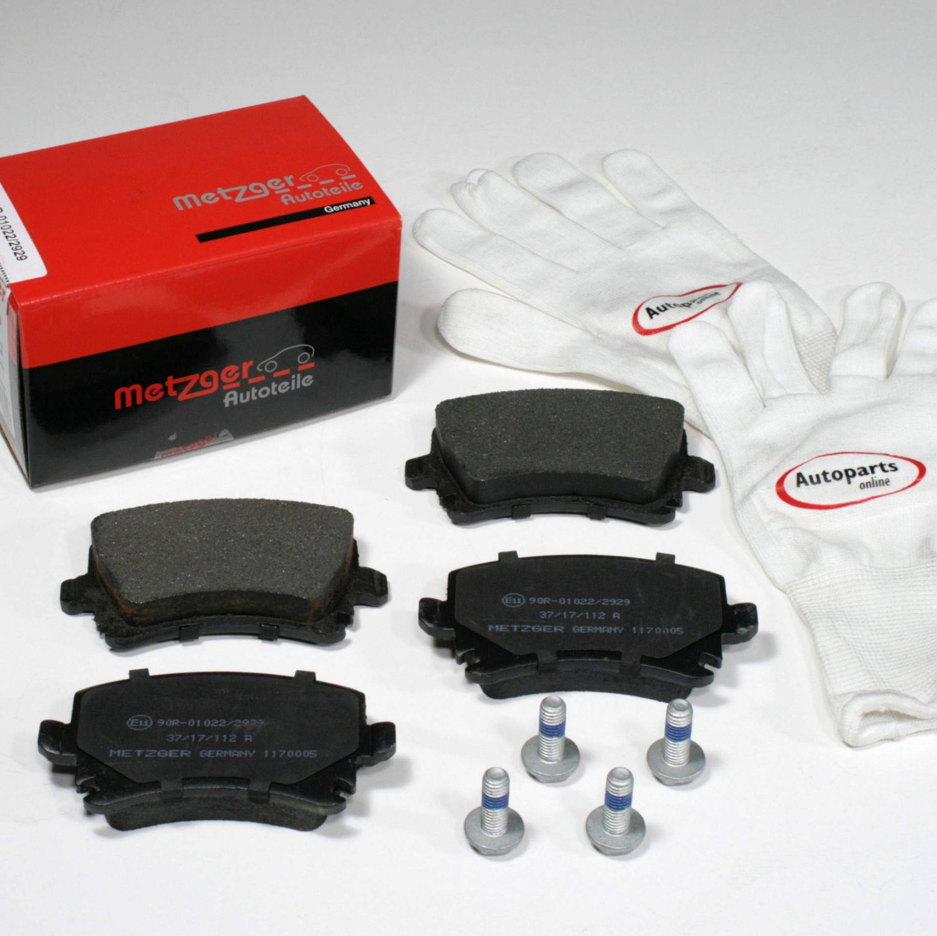 Autoparts-Online Set 60015280 Metzger Bremsbeläge 1KU 2EA Bremsklötze Bremsen für hinten die Hinterachse Autoparts-Online Set 60015280 Metzger Bremsbeläge 1KU 2EA Bremsklötze Bremsen für hinten die Hinterachse von Autoparts-Online