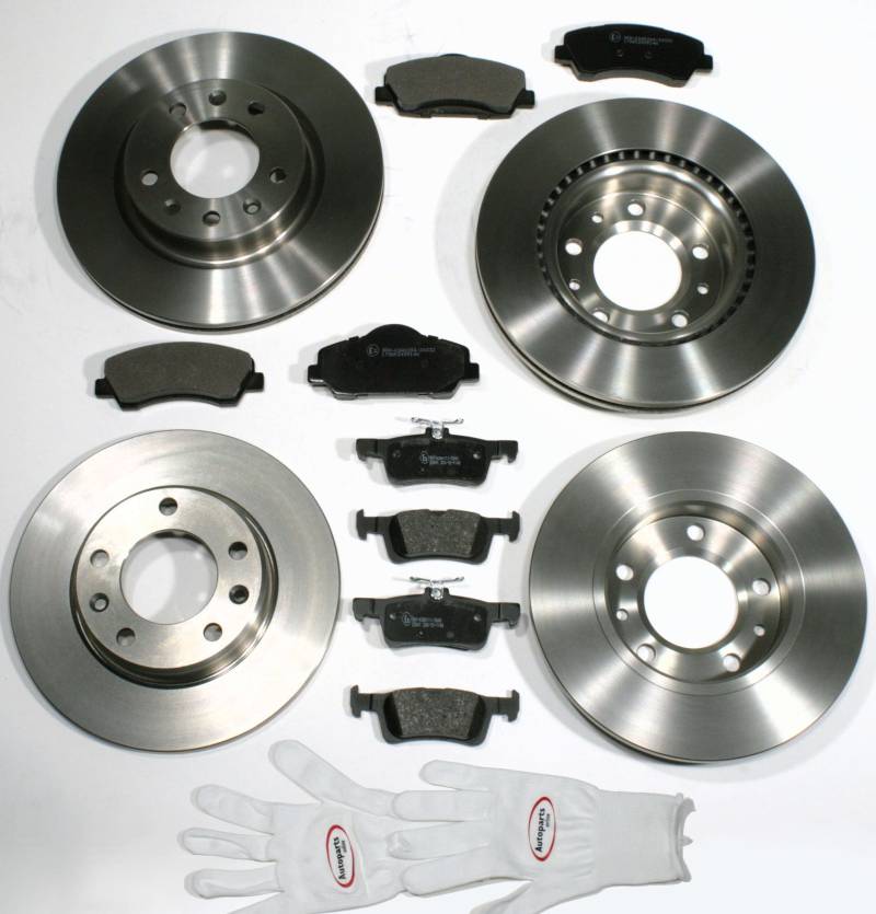 Autoparts-Online Set 60016923 Bremsscheiben Bremsbeläge für vorne und hinten von Autoparts-Online