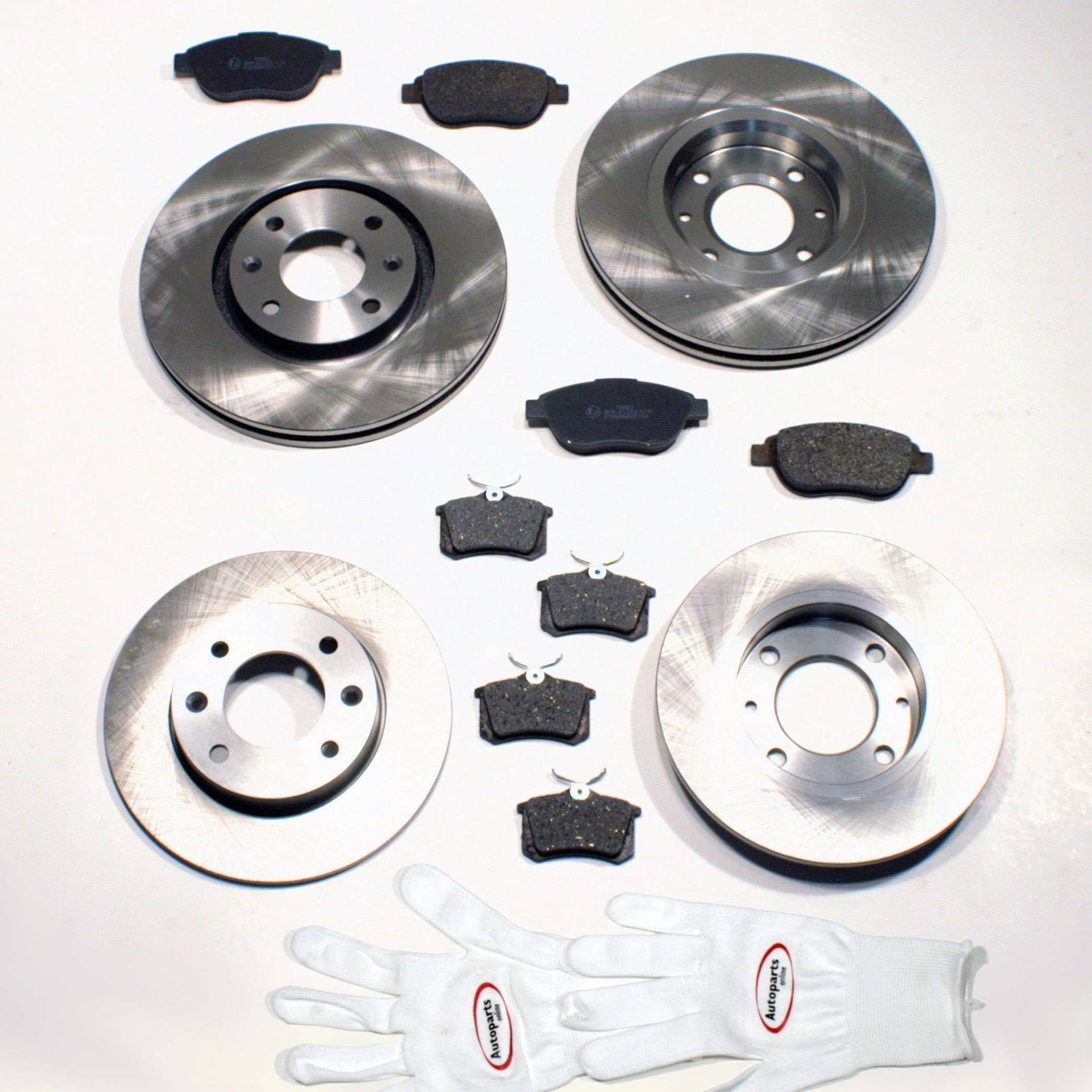 Autoparts-Online Set 60017166 Bremsscheiben Bremsbeläge für vorne und hinten Autoparts-Online Set 60017166 Bremsscheiben Bremsbeläge für vorne und hinten von Autoparts-Online