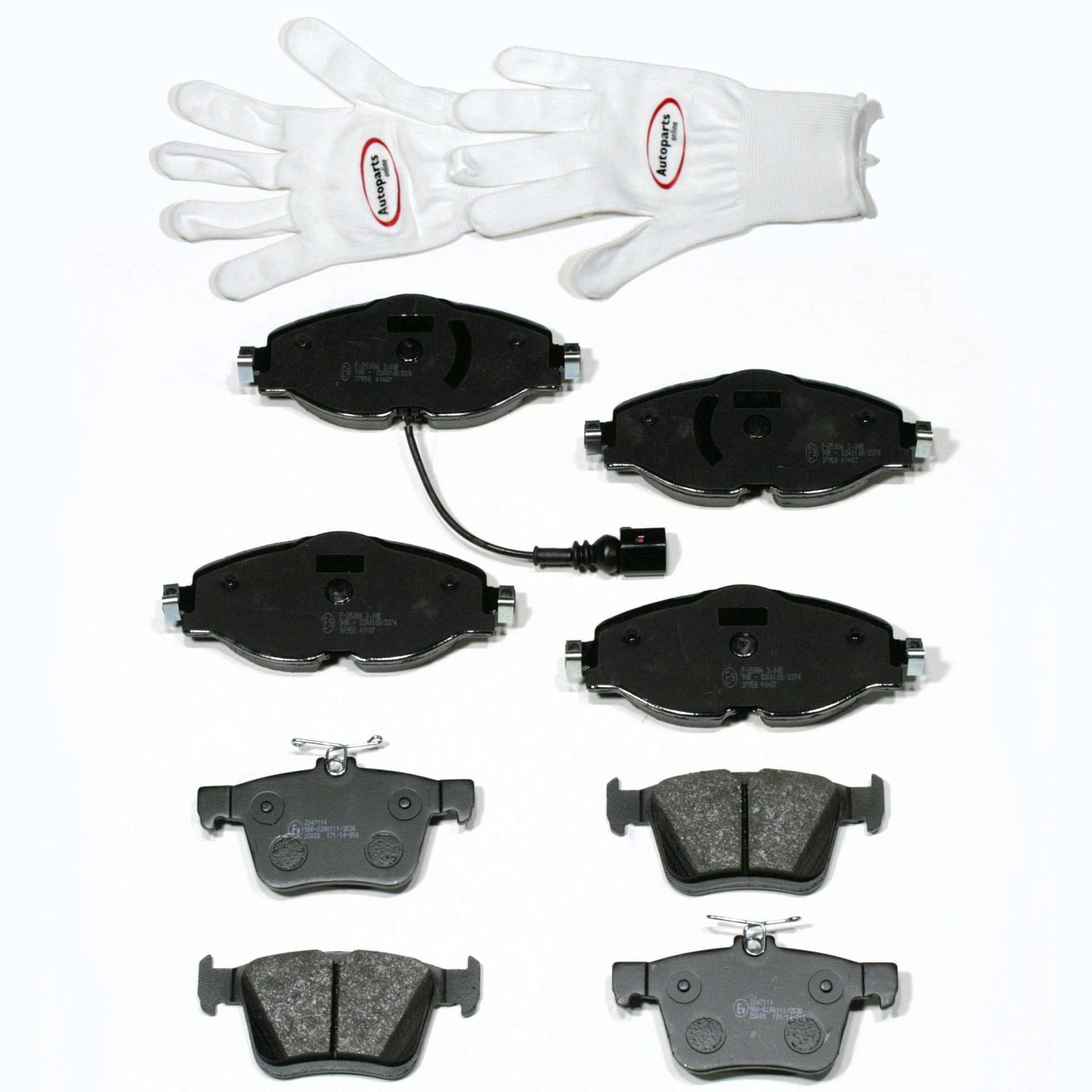 Autoparts-Online Set 60017695 Bremsbeläge Bremsklötze für vorne und hinten Autoparts-Online Set 60017695 Bremsbeläge Bremsklötze für vorne und hinten von Autoparts-Online