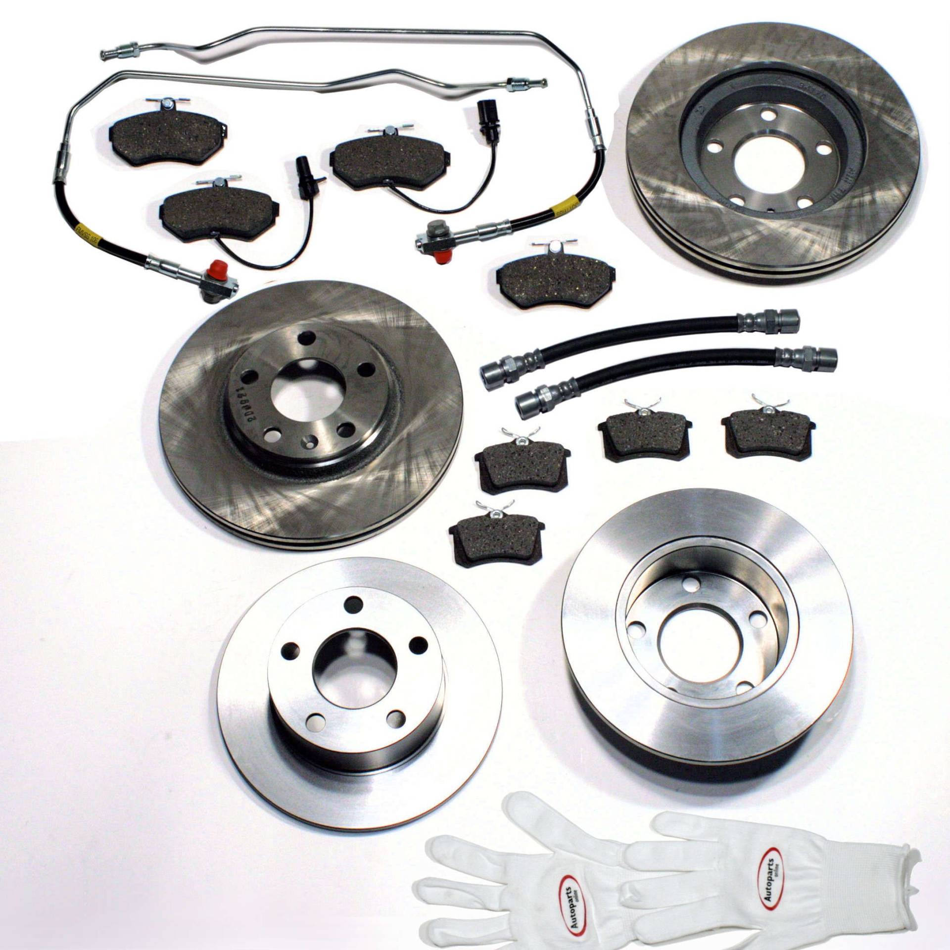 VW PASSAT 3B - BREMSSCHEIBEN/BREMSEN + BELÄGE + BREMSSCHLÄUCHE VORNE + HINTEN VW PASSAT 3B - BREMSSCHEIBEN/BREMSEN + BELÄGE + BREMSSCHLÄUCHE VORNE + HINTEN von Autoparts-Online