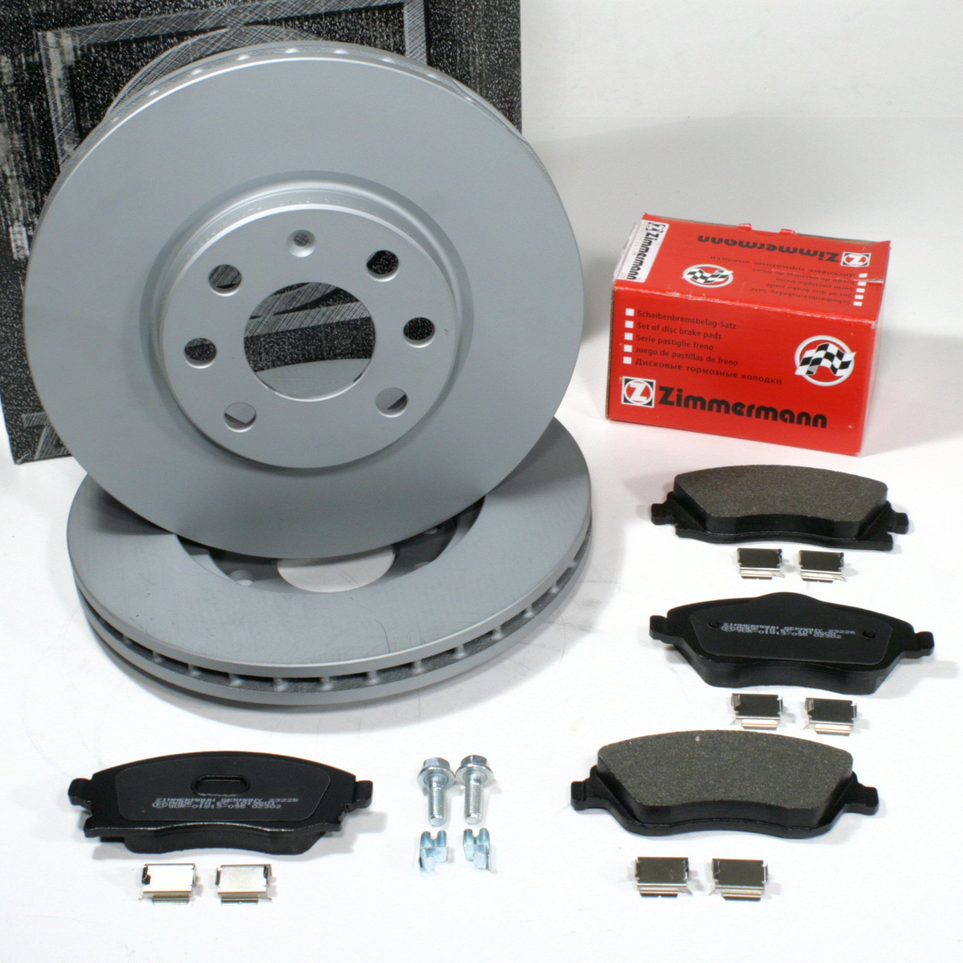 Zimmermann Bremsscheiben 260 mm Coat Z/Bremsen + Bremsbeläge für vorne/die Vorderachse Zimmermann Bremsscheiben 260 mm Coat Z/Bremsen + Bremsbeläge für vorne/die Vorderachse von Autoparts-Online