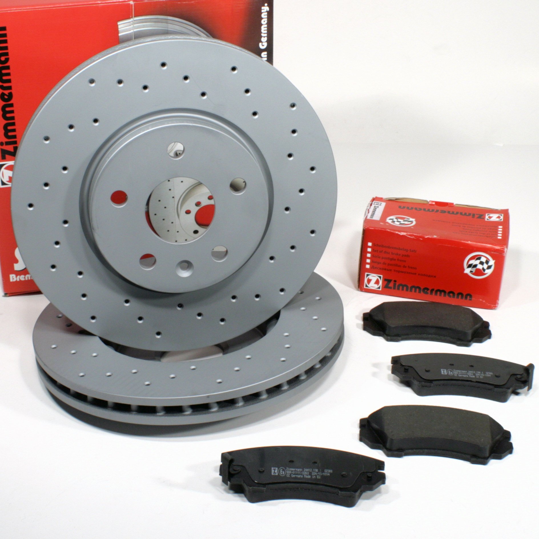 Zimmermann Sport Bremsscheiben Ø 321 mm Coat Z / 17 Zoll Bremsen gelocht + Bremsbeläge für vorne/die Vorderachse Zimmermann Sport Bremsscheiben Ø 321 mm Coat Z / 17 Zoll Bremsen gelocht + Bremsbeläge für vorne/die Vorderachse von Autoparts-Online