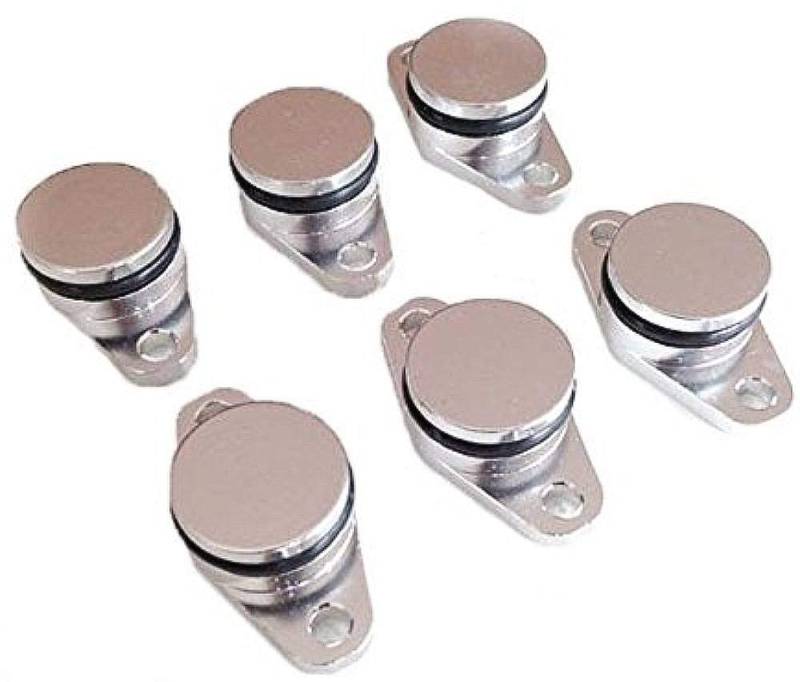 Twowinds - 6x Aluminium Drallklappen 22mm für E87, E46, E60, E61, E90, E39, E65, E83, E53 - Silber von Twowinds