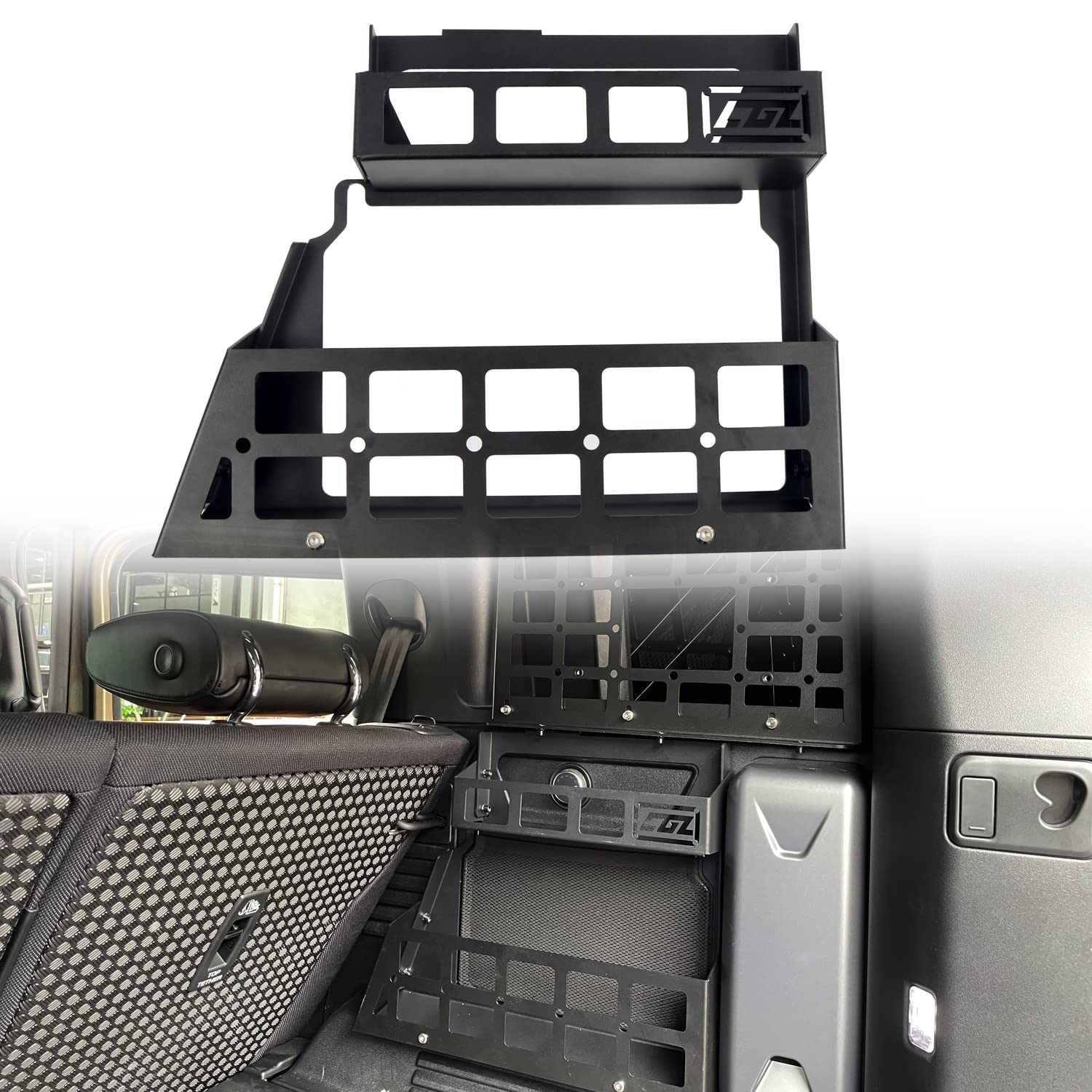 Hintere Kofferraumablage Ablagetafeln Gepäckablagen Racks für Defender 110 2020 2021 2022 2023 (Rechte Seite Staufach) von Autophoton