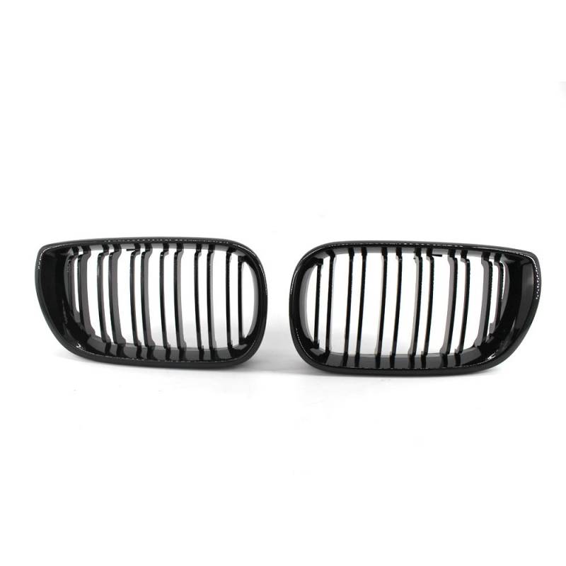 Doppelbrücke Kühlergrill Front Nieren Grill Grill Grill Grill Glänzend Schwarz E46 4-Türer 02-05 von Autopone