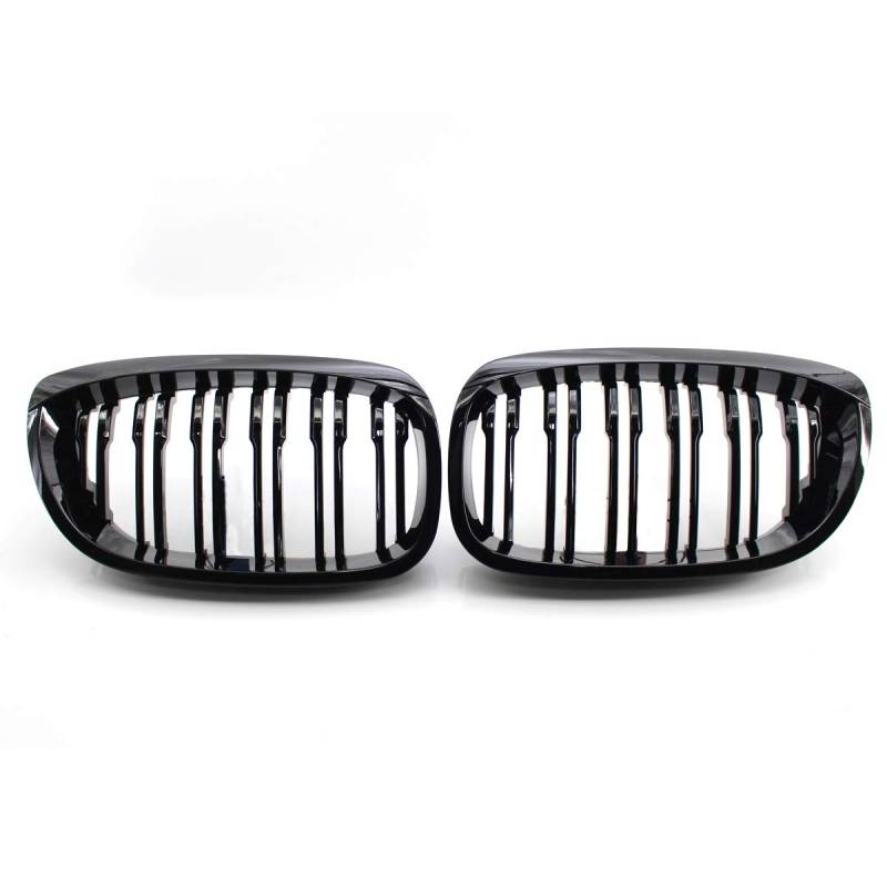 Nierengitter vorne Doppelbrücke schwarz glänzend für E46 2-Türer 03-06 von Autopone