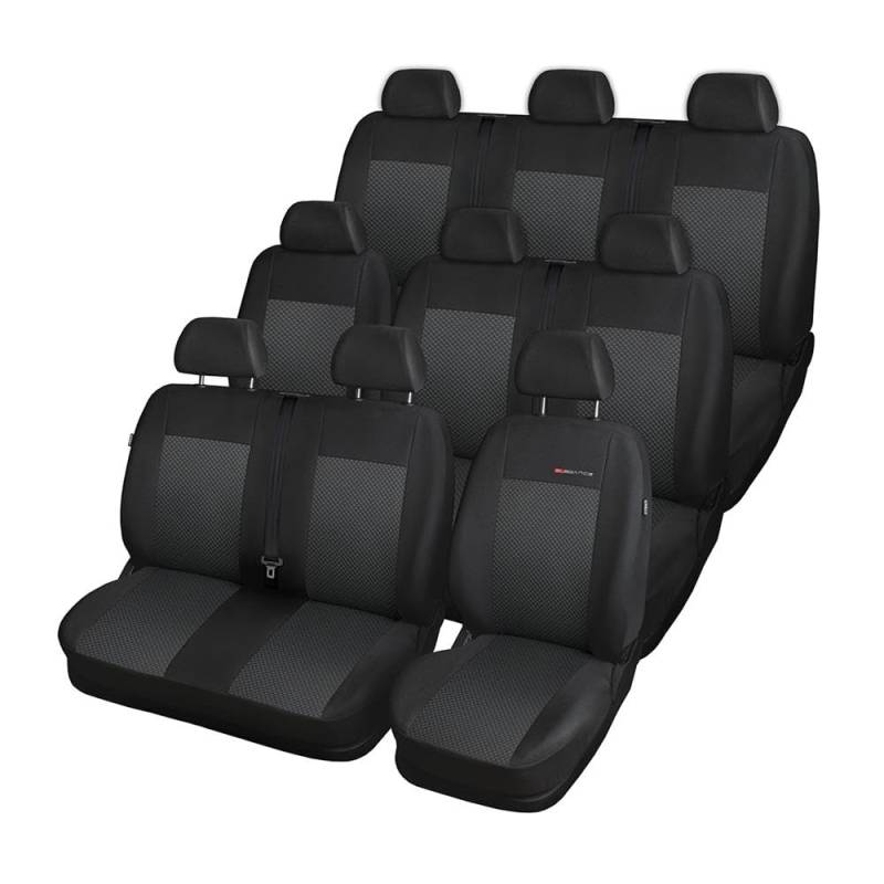 Mossa - Maßgeschneiderte Sitzbezüge Auto kompatibel mit Opel Vivaro II Cargo (2014-2019) - Autositzbezüge Schonbezüge für Autositze - E3 2 von Mossa