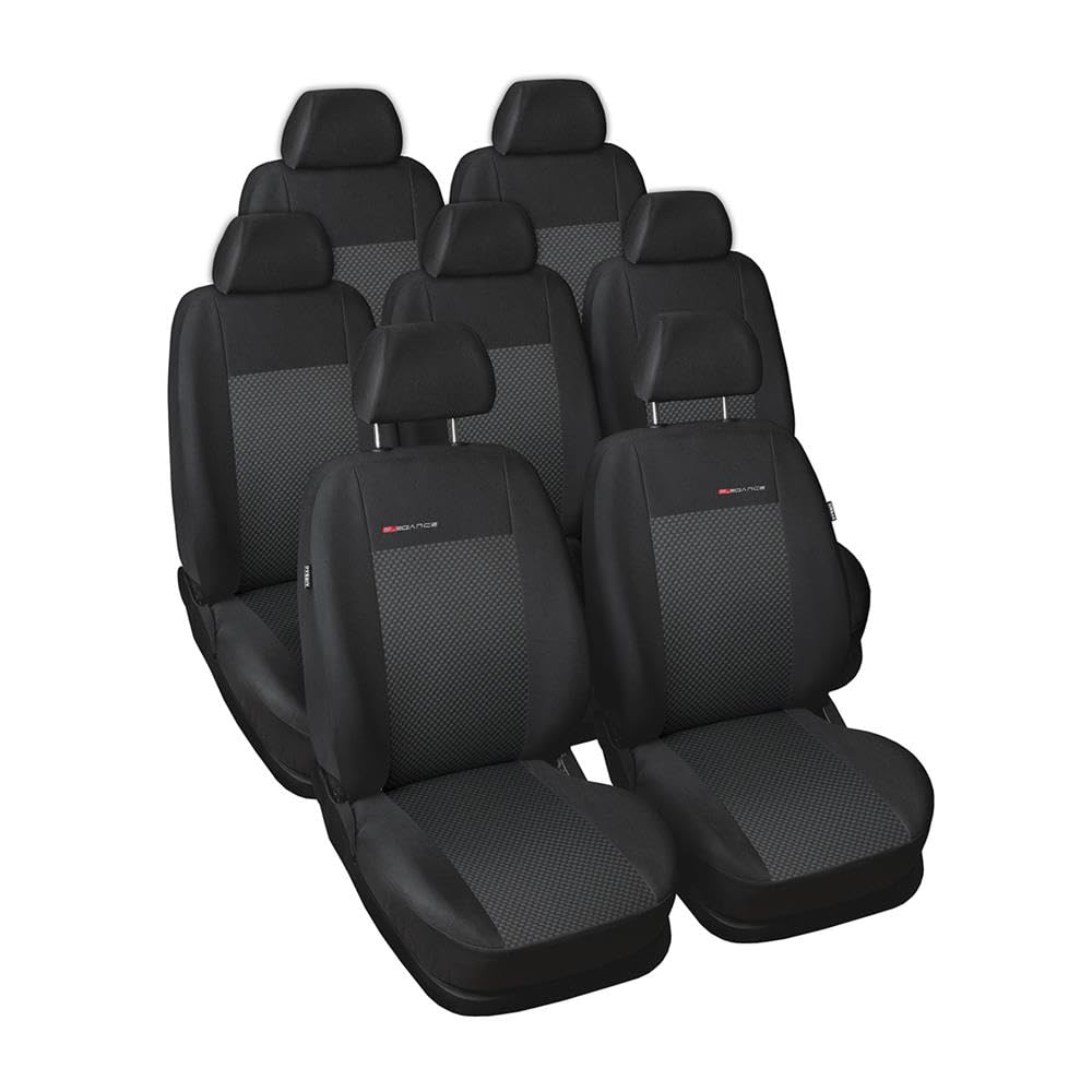 Mossa - Maßgeschneiderte Sitzbezüge Auto kompatibel mit Opel Zafira C Tourer MPV (2011-2019) - Autositzbezüge Schonbezüge für Autositze - E3 1 von Mossa