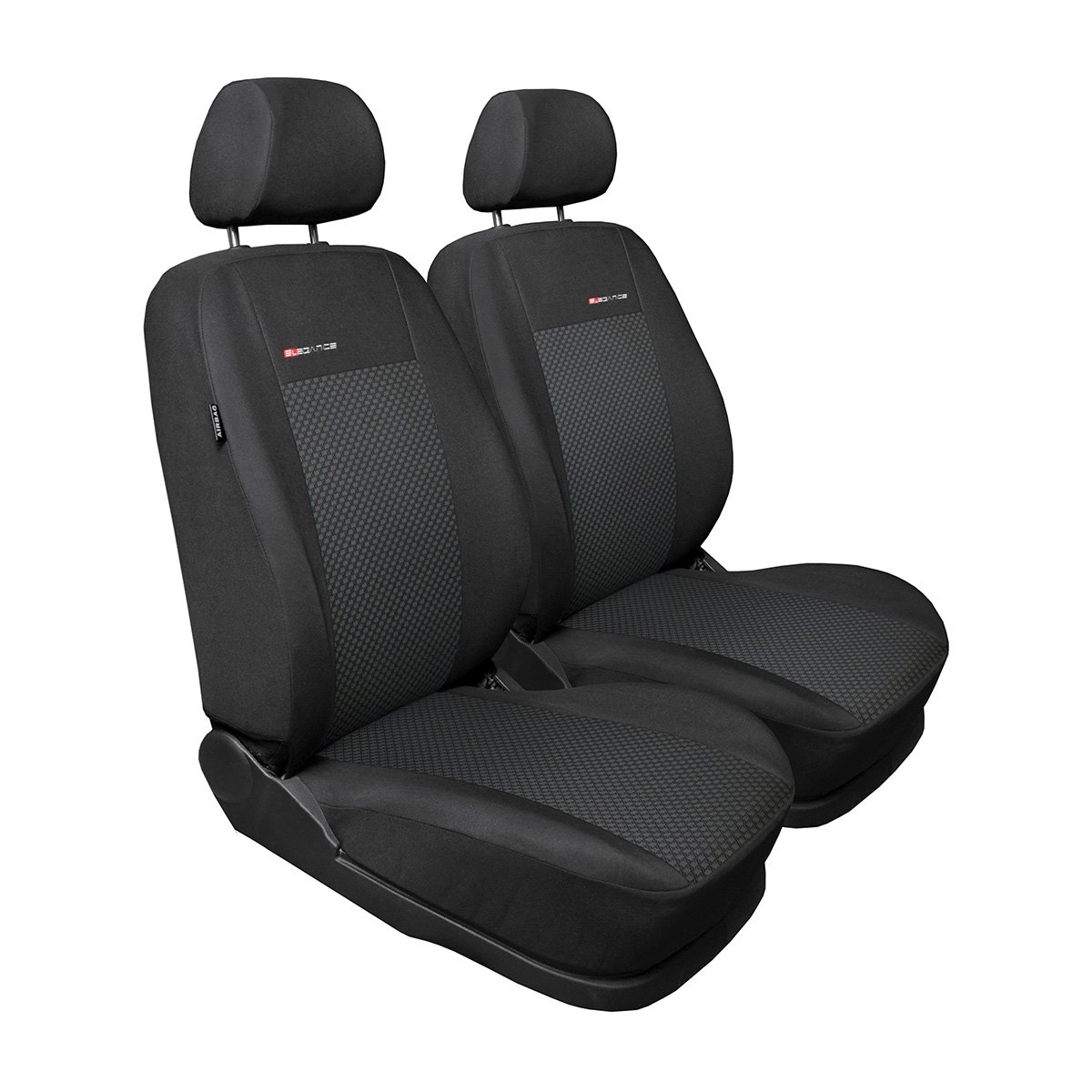 Mossa Maßgeschneiderte Sitzbezüge kompatibel mit Volkswagen Caddy III (2004-2015) - nur vordere Sitze - Elegance (E3) von Mossa