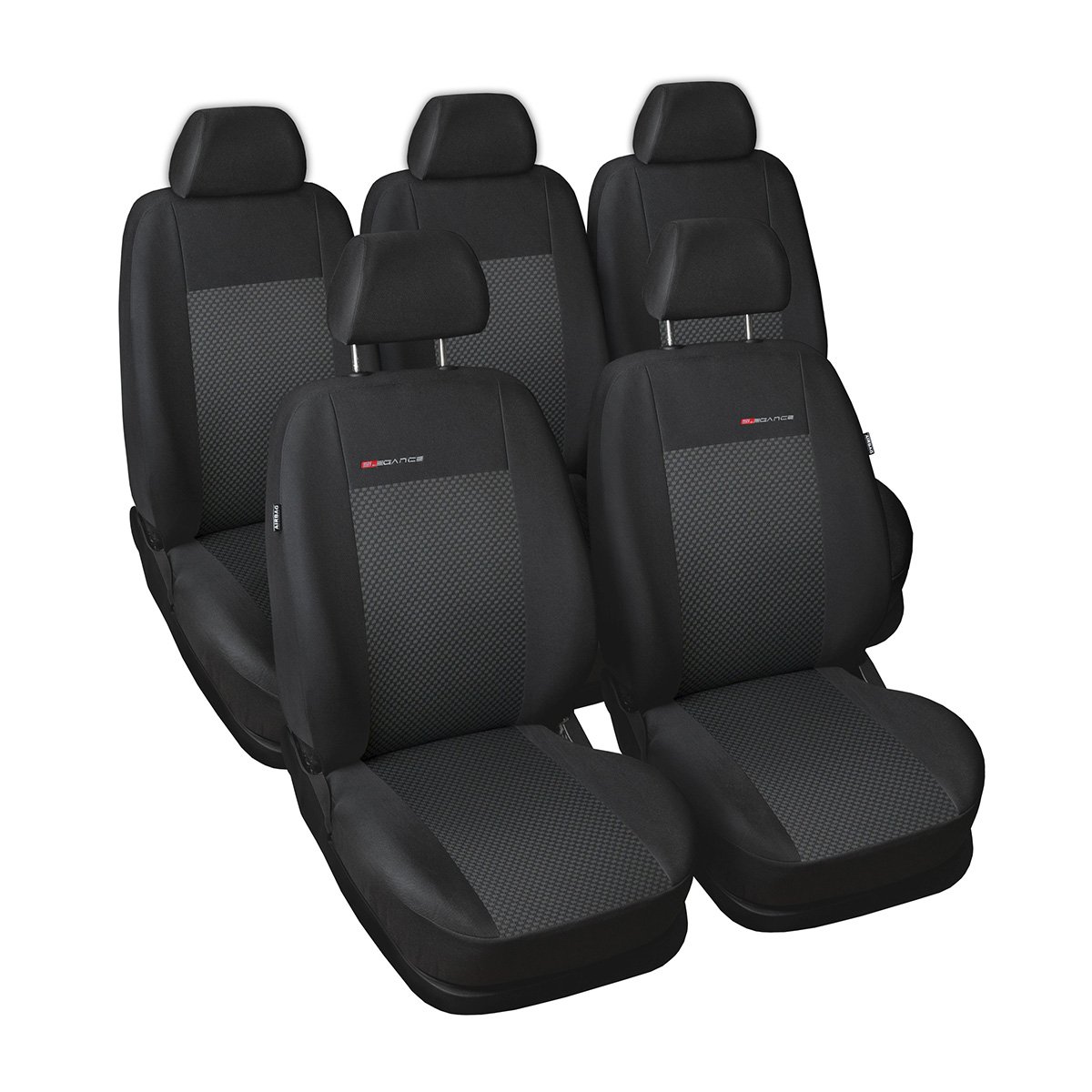 Mossa - Maßgeschneiderte Sitzbezüge Auto kompatibel mit Citroen Berlingo II XTR Van (2008-2018) - Autositzbezüge Schonbezüge für Autositze - E3 von Mossa