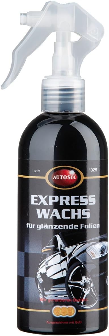 Autosol Express Wachs für glänzende Folien, Handsprüher 250 ml von Autosol
