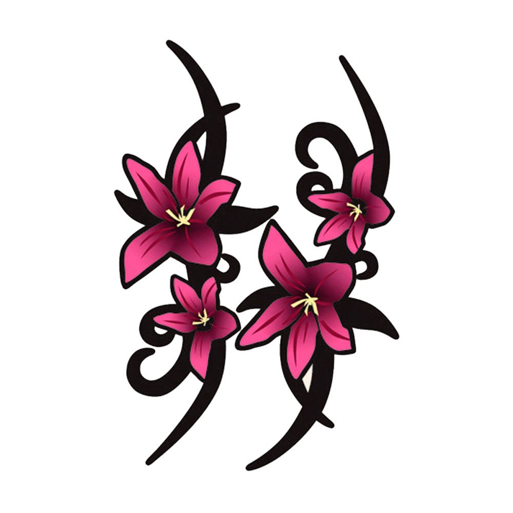 Avisa Aufklebersatz Pink Tribal Flowers - 2X 23x9cm von Avisa