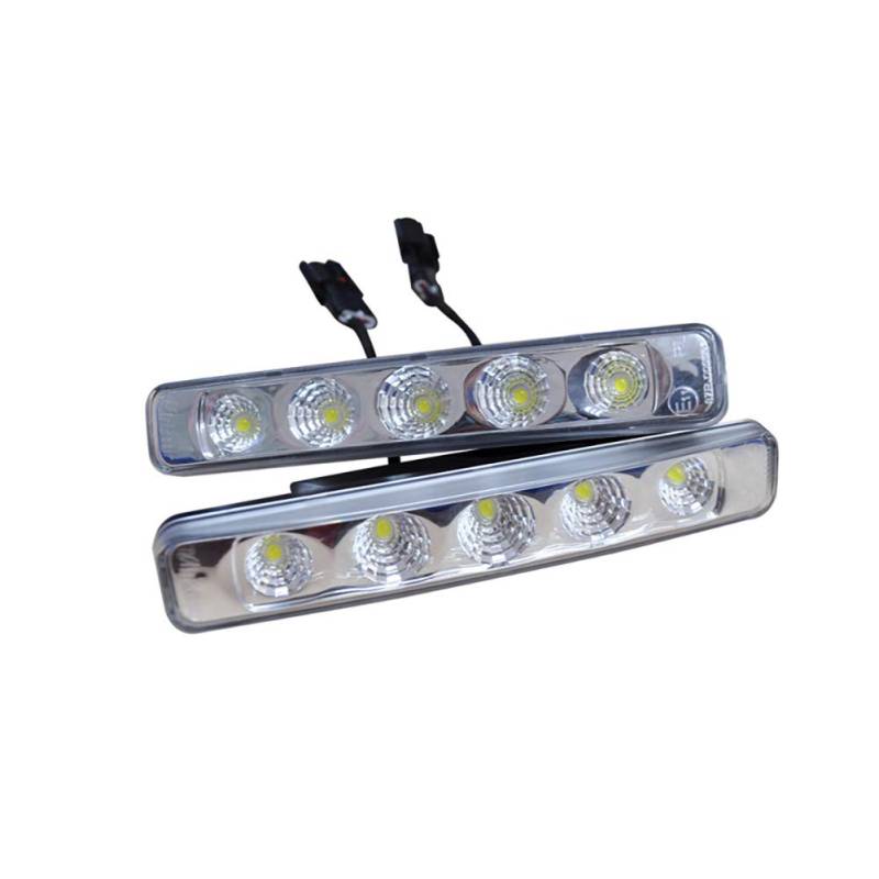 AUTO-STYLE Satz Universal-Tagfahrleuchten (TFL) - 4W Spot Light LED - 192x32x41,5mm - inkl. E-Prüfzeichen, durchsichtig von AUTO-STYLE