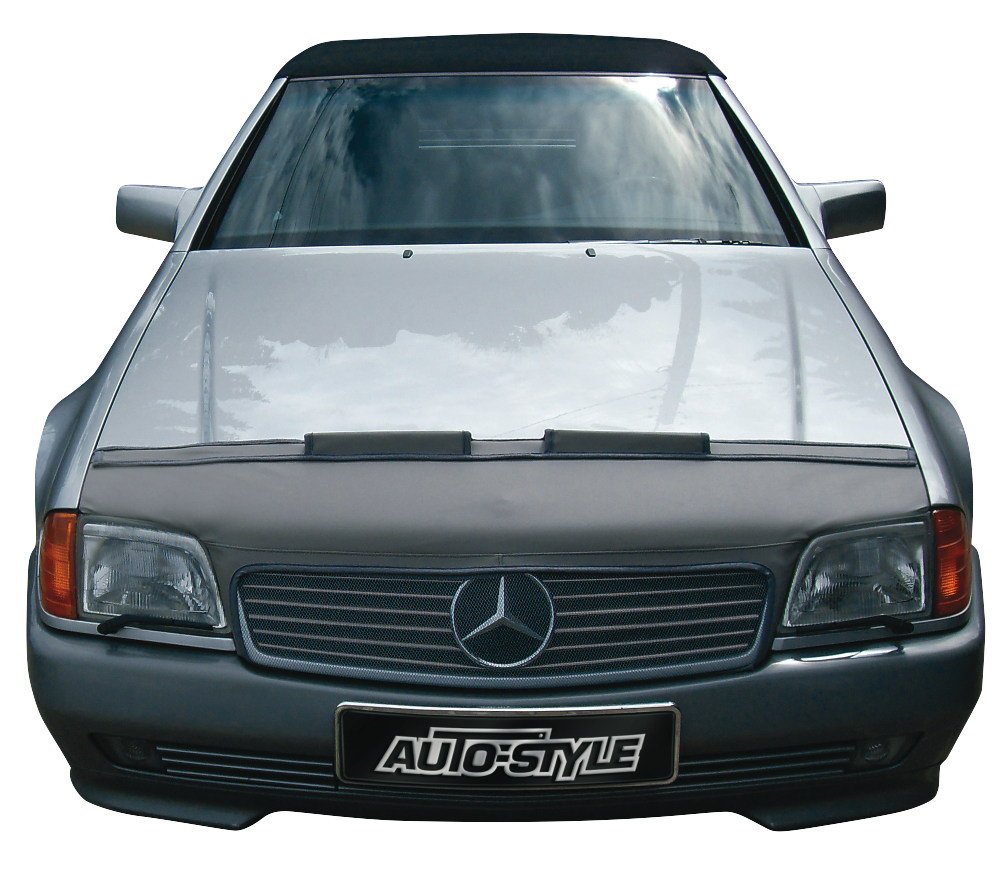 AUTO-STYLE Motorhauben Steinschlagschutz kompatibel mit Mercedes SL W129 1989-1992 Schwarz von AUTO-STYLE