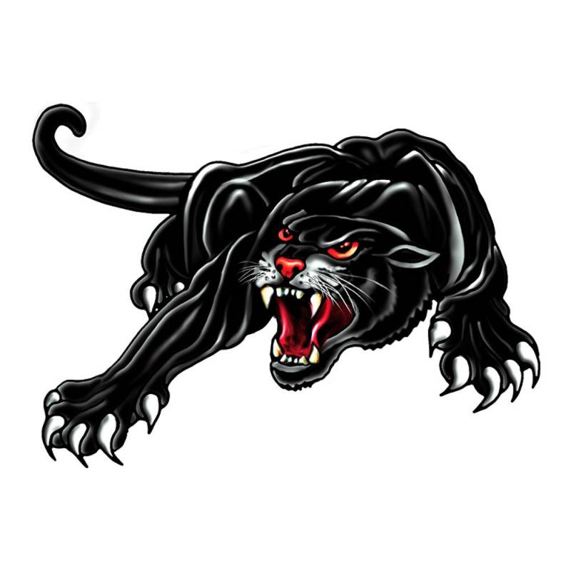 Avisa AutoStyle 1/24010 Autotattoo Schwarzer Panther, 18 x 12 cm, Schwarz von Avisa
