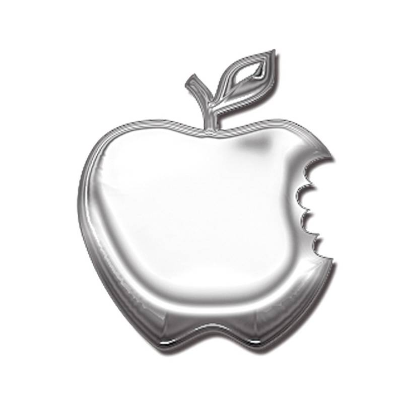 Avisa Auto Tattoo Aufkleber Alu Apple - 5x5,5cm von Avisa