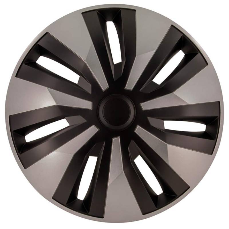 AUTO-STYLE Satz Radzierblenden Orion-VAN 15-Zoll Silber/Schwarz (Sphäre) von AUTO-STYLE