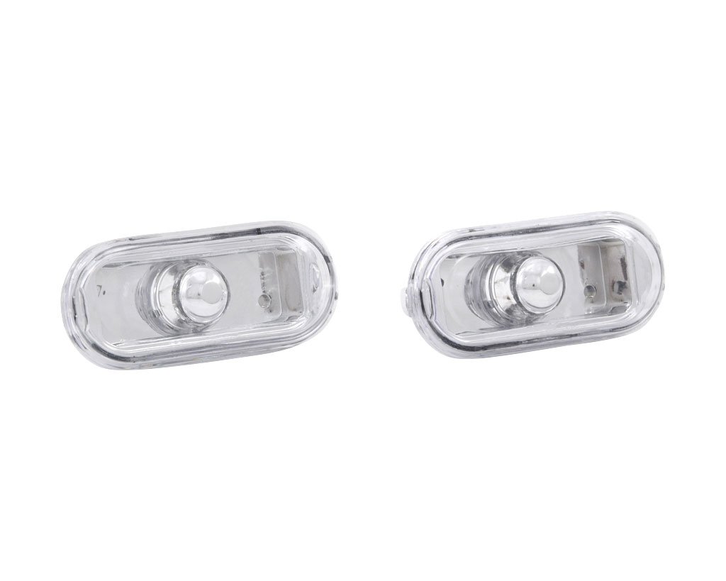 Kotflügel Seitenblinker Glasklar Silber Kompatibel mit Seat Leon 1M 1P 99-12 von Autoteile Gocht