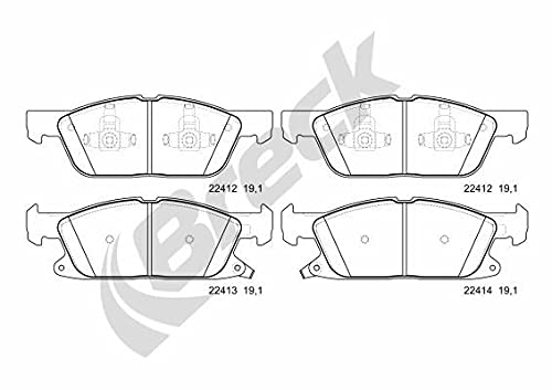 Bremsbeläge Satz Bremsklötze Scheibenbremse Vorne Kompatibel mit Ford USA Edge 2015-2018 von Autoteile Gocht von Autoteile Gocht