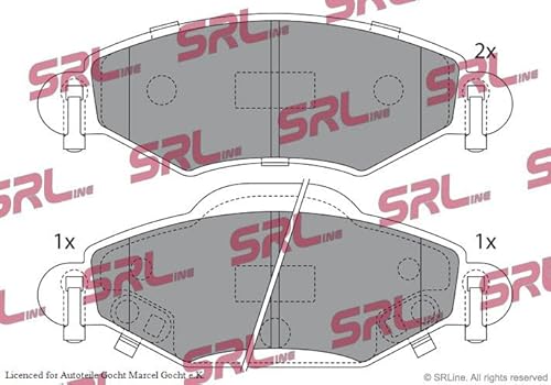 Bremsbelag Satz Kompatibel mit Scheibenbremse System Bosch Kompatibel mit Toyota Yaris P1 01-05 von Autoteile Gocht