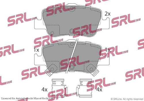 Bremsklötze Scheibenbremse Bremsbeläge Satz System Bosch Hinten Links oder Rechts Kompatibel mit Toyota Auris + Kombi + VAN Kasten + Corolla 06-18 von Autoteile Gocht