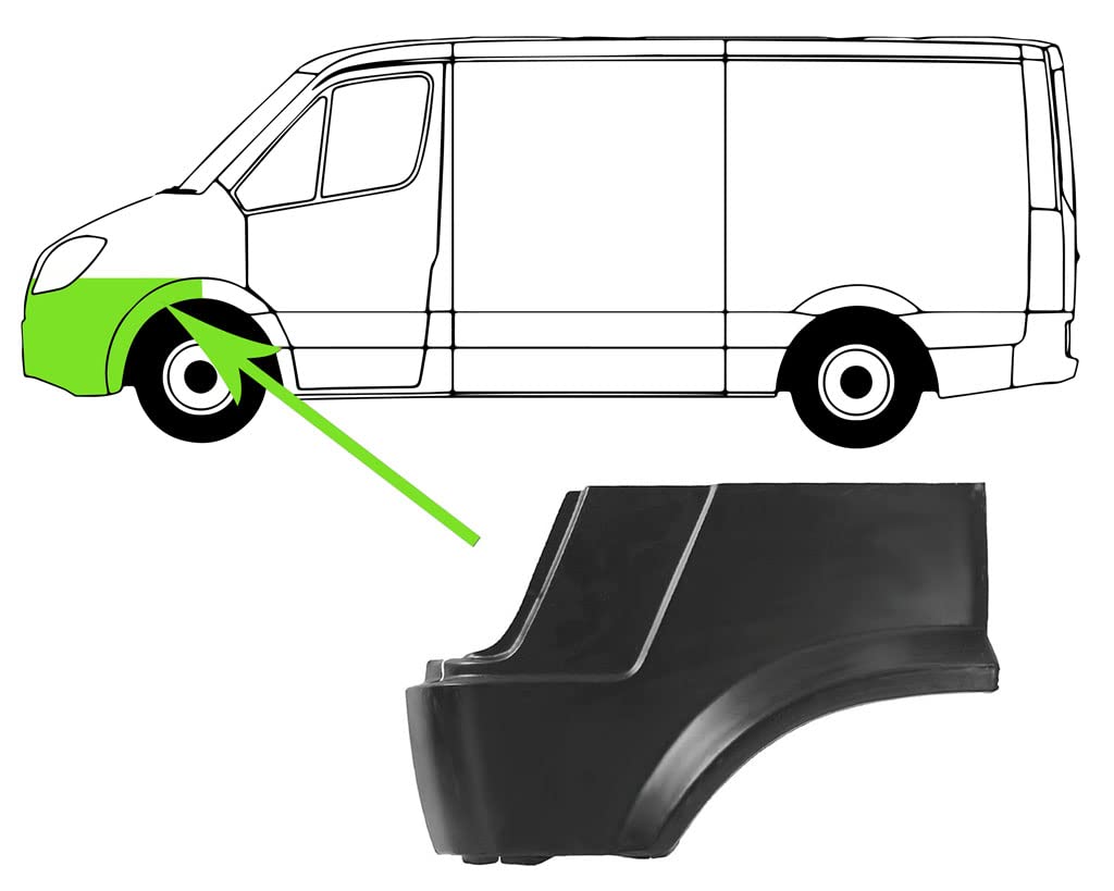 Kotflügel Reparaturblech Vorne Links Kompatibel mit Mercedes T1 602 B601 601 611 B602 Pritsche 1977-1996 von Autoteile Gocht Kotflügel Reparaturblech Vorne Links Kompatibel mit Mercedes T1 602 B601 601 611 B602 Pritsche 1977-1996 von Autoteile Gocht von Autoteile Gocht